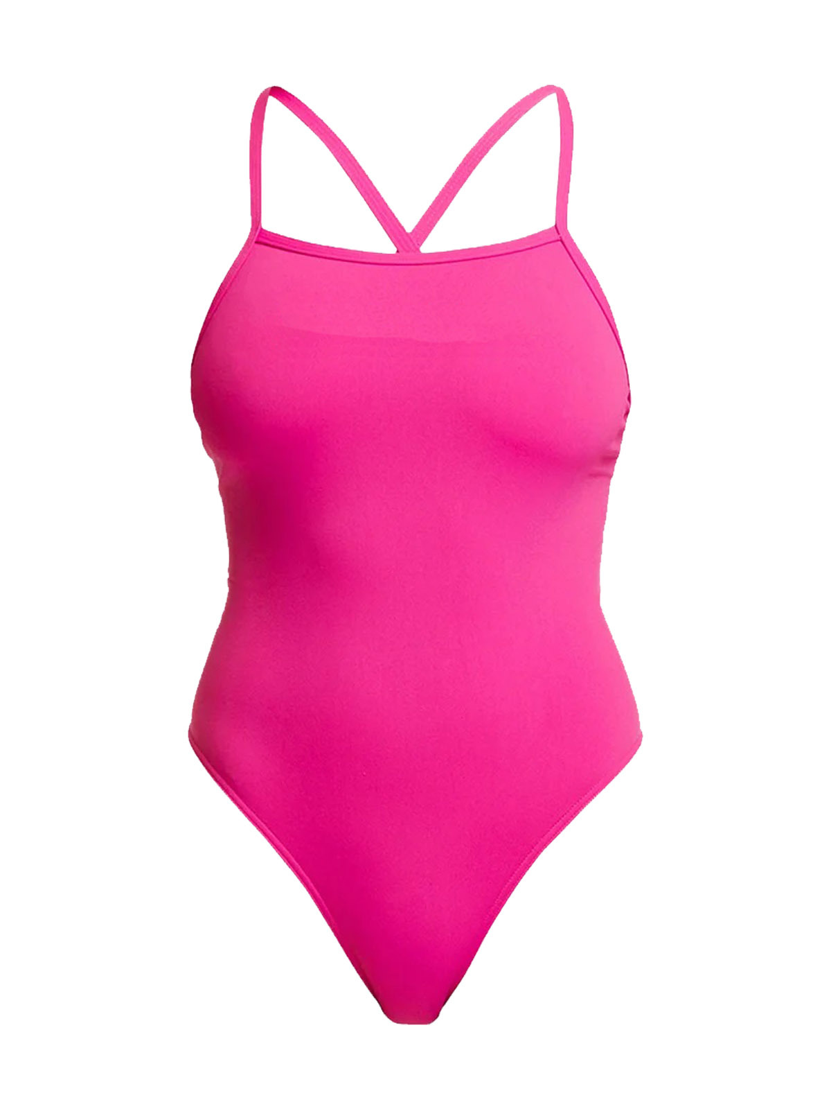 Funkita SST Still Pink Kadın Antrenman Mayosu – İnce Askı Tasarımı & C-Infinity Klor Dayanımlı
