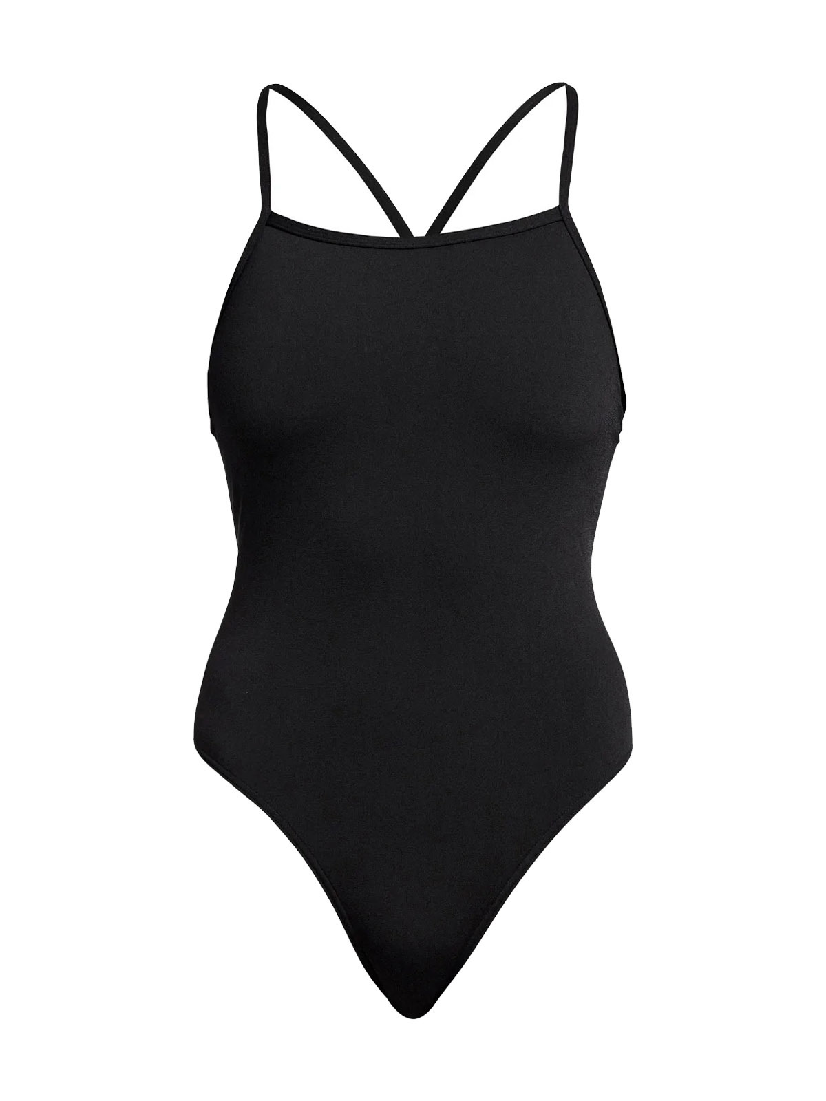 Funkita TMT Still Black Kadın Antrenman Mayosu – Ayarlanabilir Askı Tasarımı & C-Infinity Klor Dayanımlı