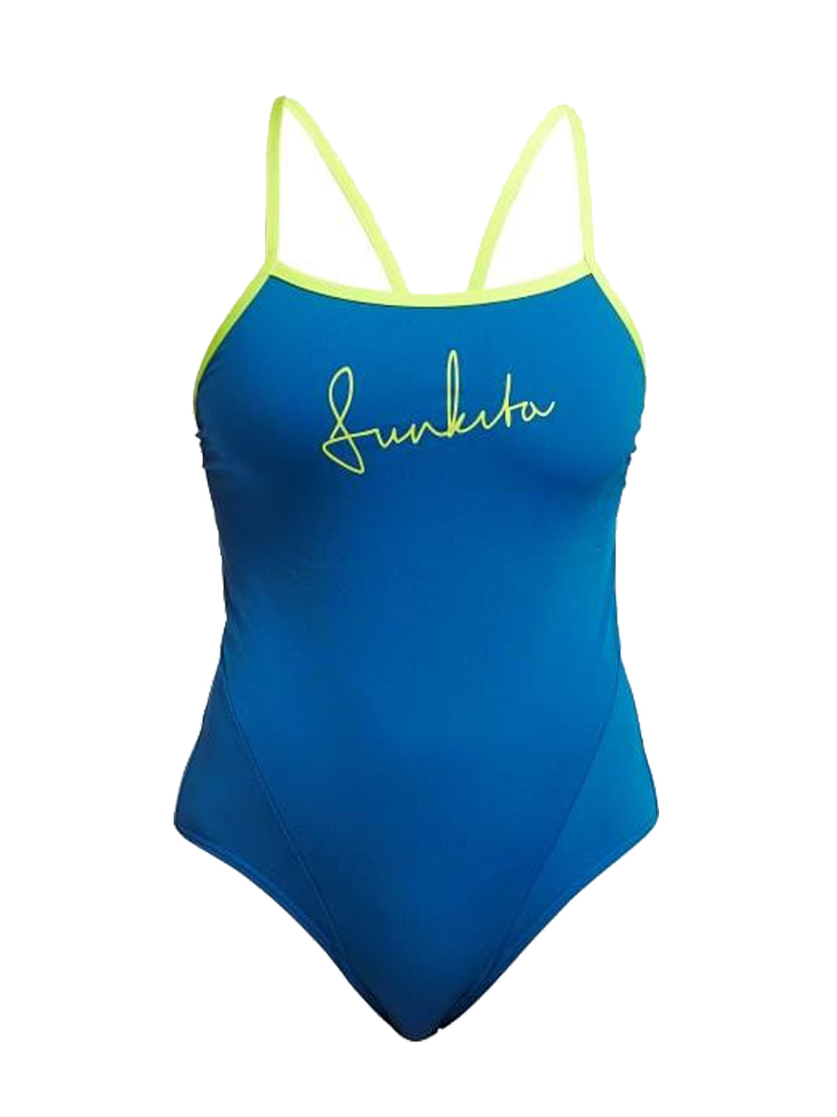 Funkita SS Glacier Glam Kadın Antrenman Mayosu – İnce Askı Tasarımı & C-Infinity Klor Dayanımlı