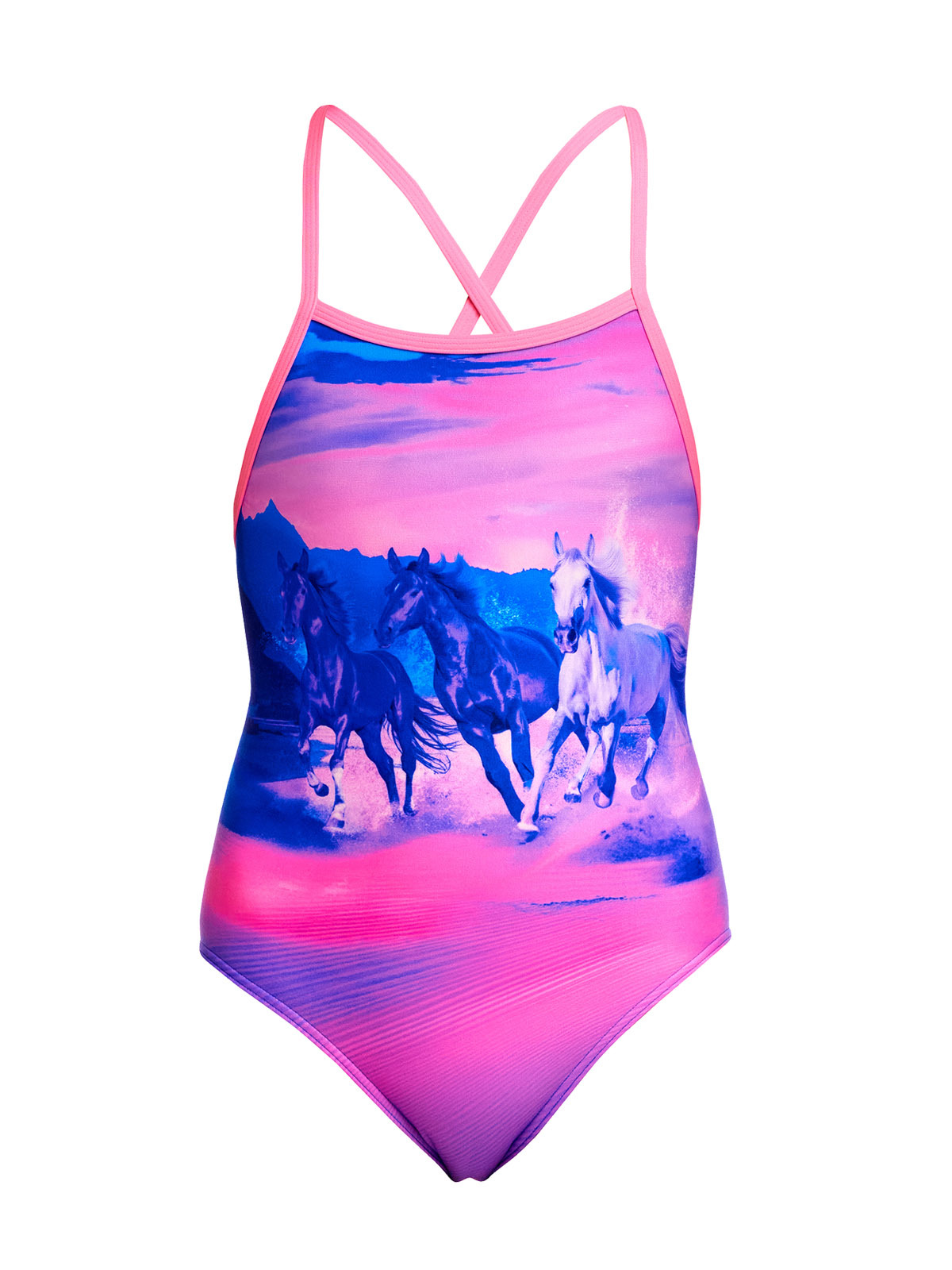 Funkita TMT Ride Time Kız Çocuk Antrenman Mayosu – Ayarlanabilir Bağlamalı Askı Tasarımı & C-Infinity Klor Dayanımlı