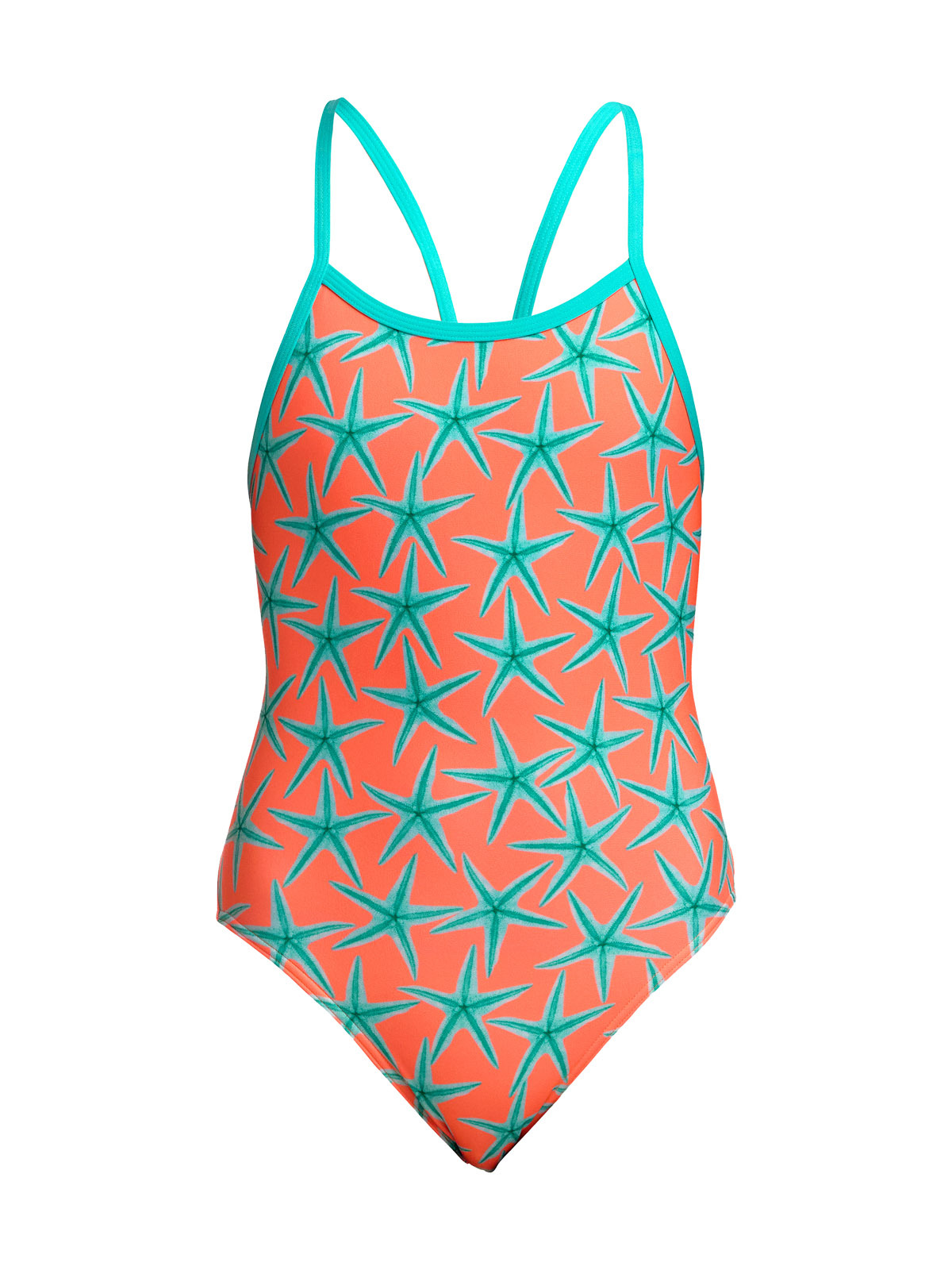 Funkita SS Stars Below Kız Çocuk Antrenman Mayosu – İnce Askılı Yüzücü Mayosu | Renkli ve Konforlu Tasarım