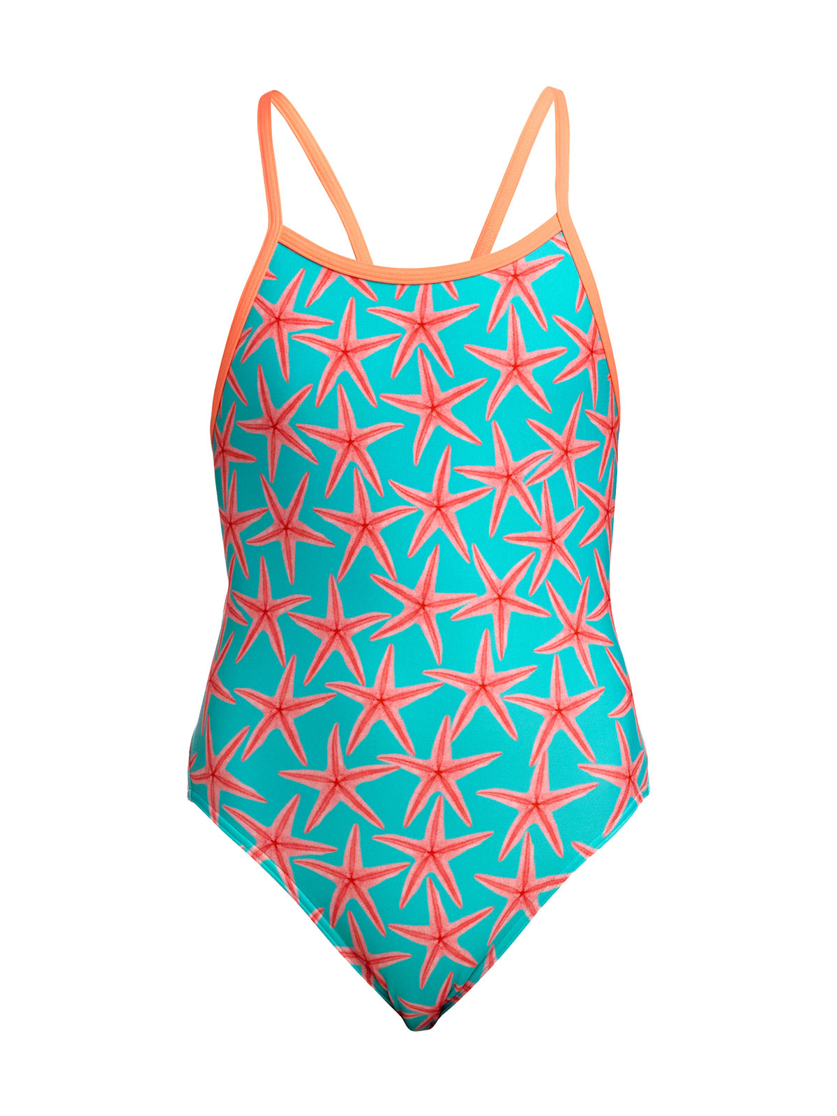 Funkita SS Star Party Kız Çocuk Antrenman Mayosu – İnce Askılı Yüzücü Mayosu | Renkli ve Konforlu Tasarım