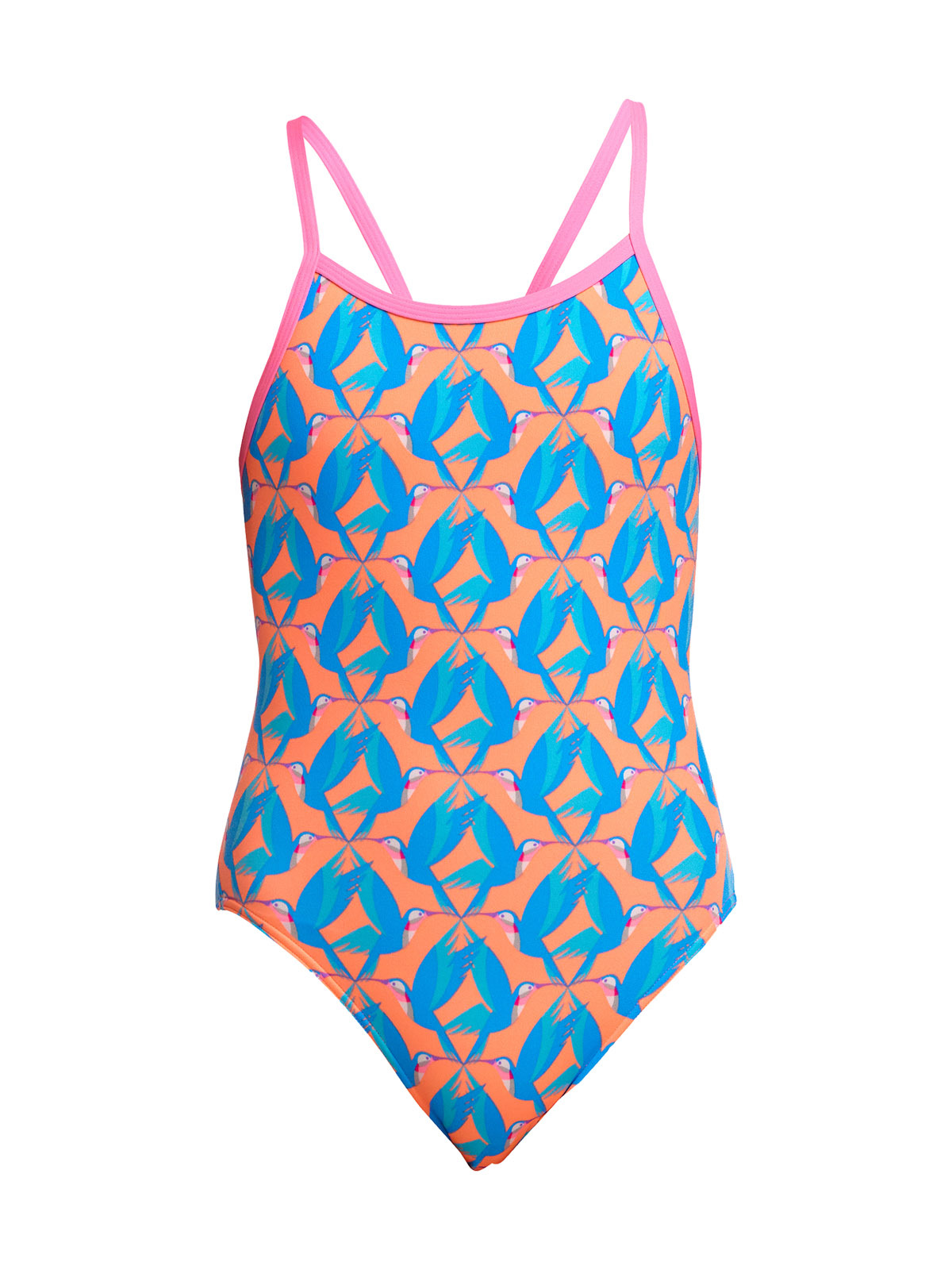 Funkita SS In A Flap Kız Çocuk Antrenman Mayosu – İnce Askılı Yüzücü Mayosu | Renkli ve Konforlu Tasarım