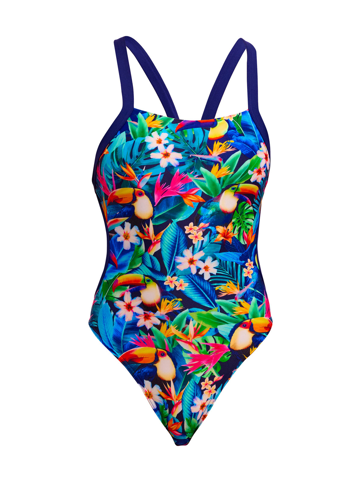 Funkita BF Birdie Wordie Kadın Antrenman Mayosu – Şık Tasarım & C-Infinity Klor Dayanımlı