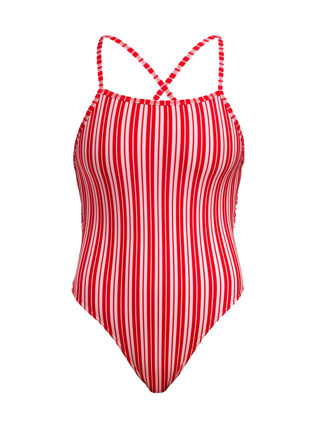 Funkita TMT Candy Man Kadın Antrenman Mayosu – Ayarlanabilir Bağlamalı Askı Tasarımı & C-Infinity Klor Dayanımlı