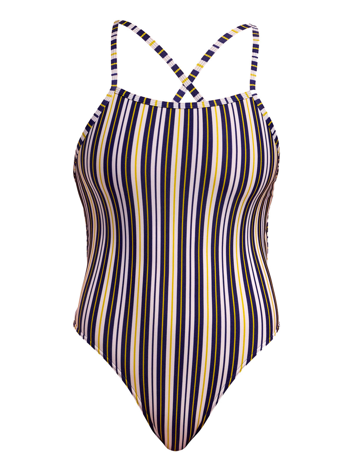 Funkita TMT Admiralty Stripe Kadın Antrenman Mayosu – Ayarlanabilir Bağlamalı Askı Tasarımı & C-Infinity Klor Dayanımlı