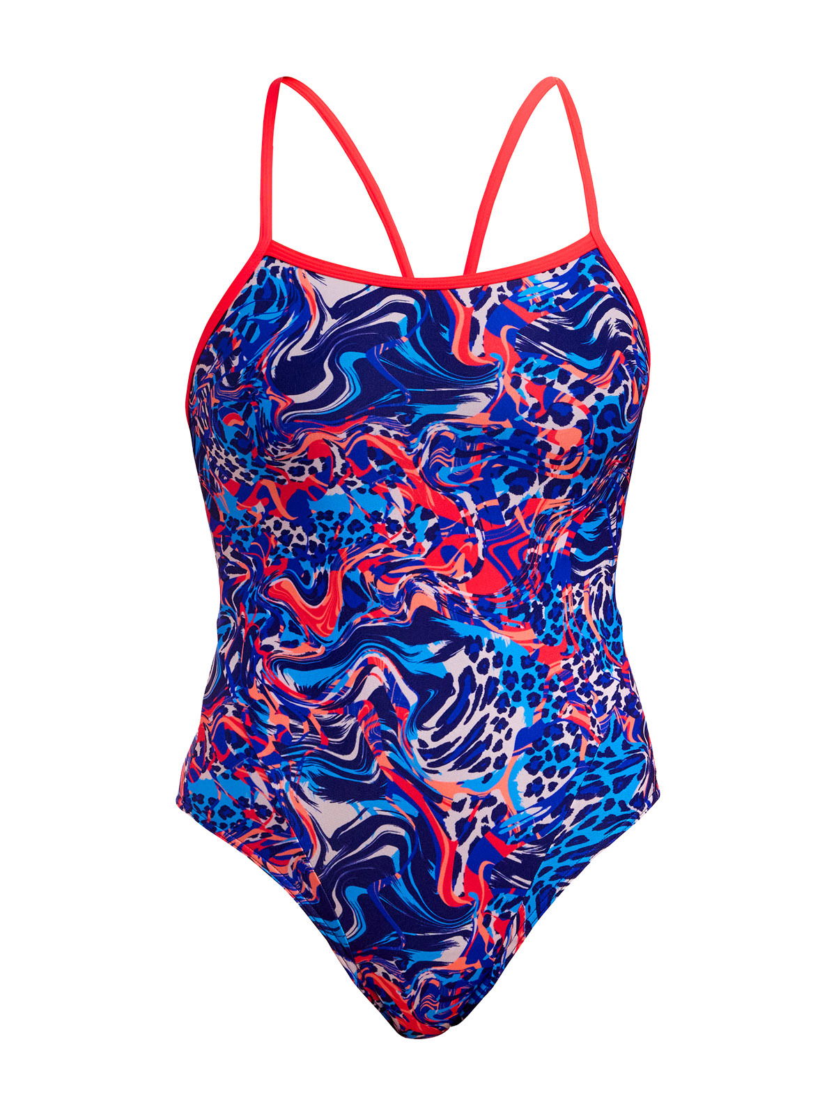 Funkita Swim Secure Mad Cat Kadın Antrenman Mayosu – Destekli Yapı & C-Infinity Klor Dayanımlı