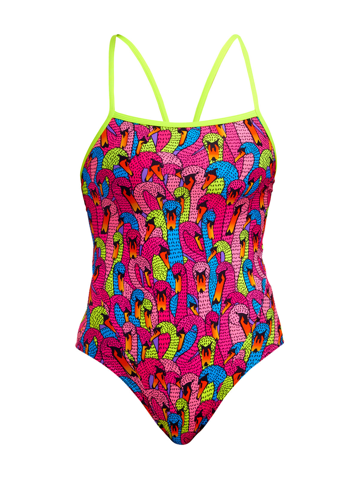 Funkita SS Swan City Kadın Antrenman Mayosu – C-Infinity Klor Dayanımlı