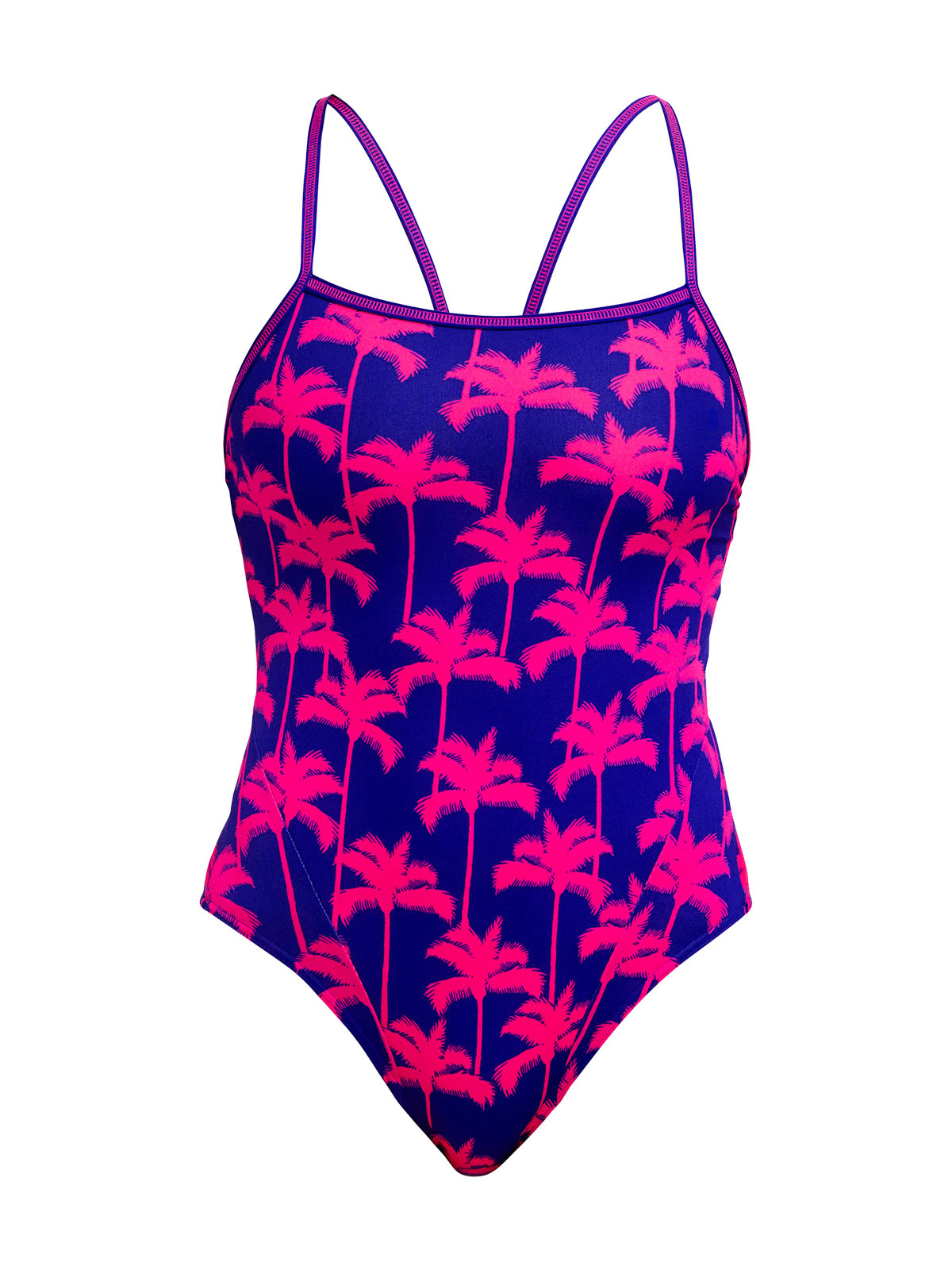Funkita SS Pinky Palms Kadın Antrenman Mayosu – C-Infinity Klor Dayanımlı