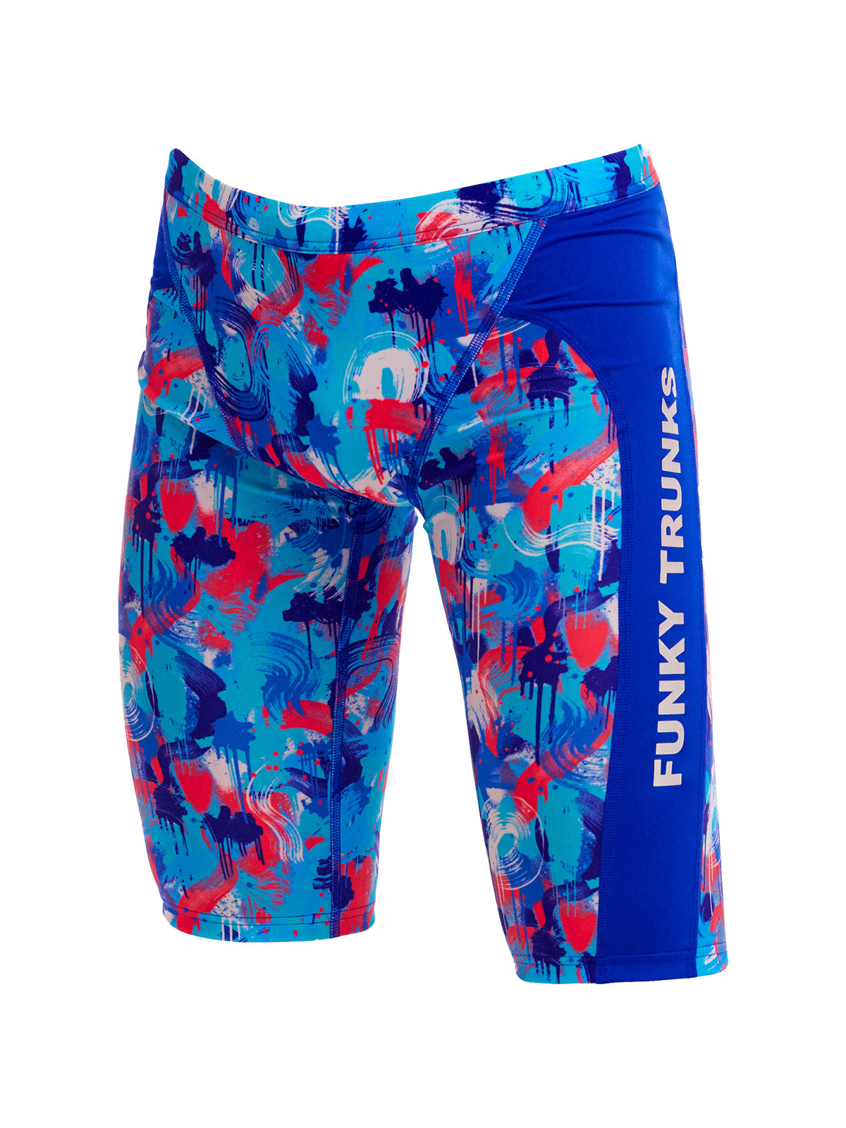 Funky Trunks Training Jammers Messy Messy Messy – Erkek Çocuk Uzun Antrenman Jammer Mayosu