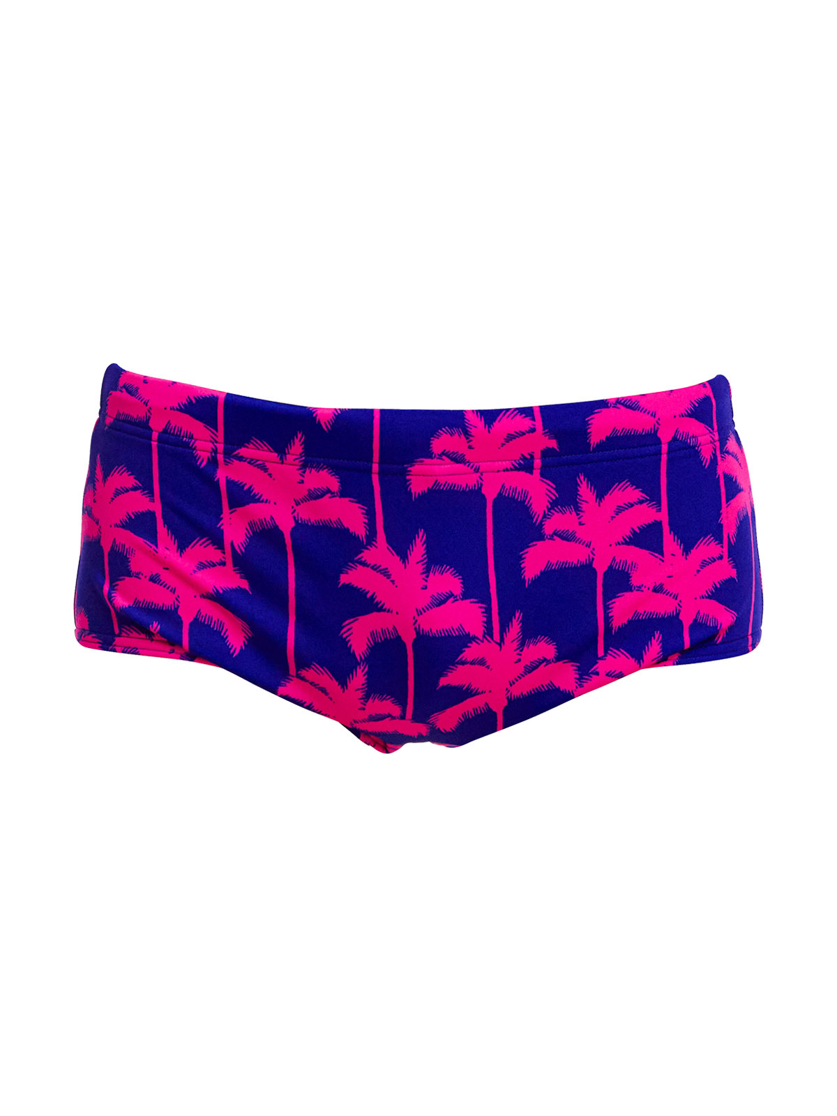 Funky Trunks Sidewinder Trunks Pinky Palms – Erkek Çocuk Slim Antrenman Mayosu
