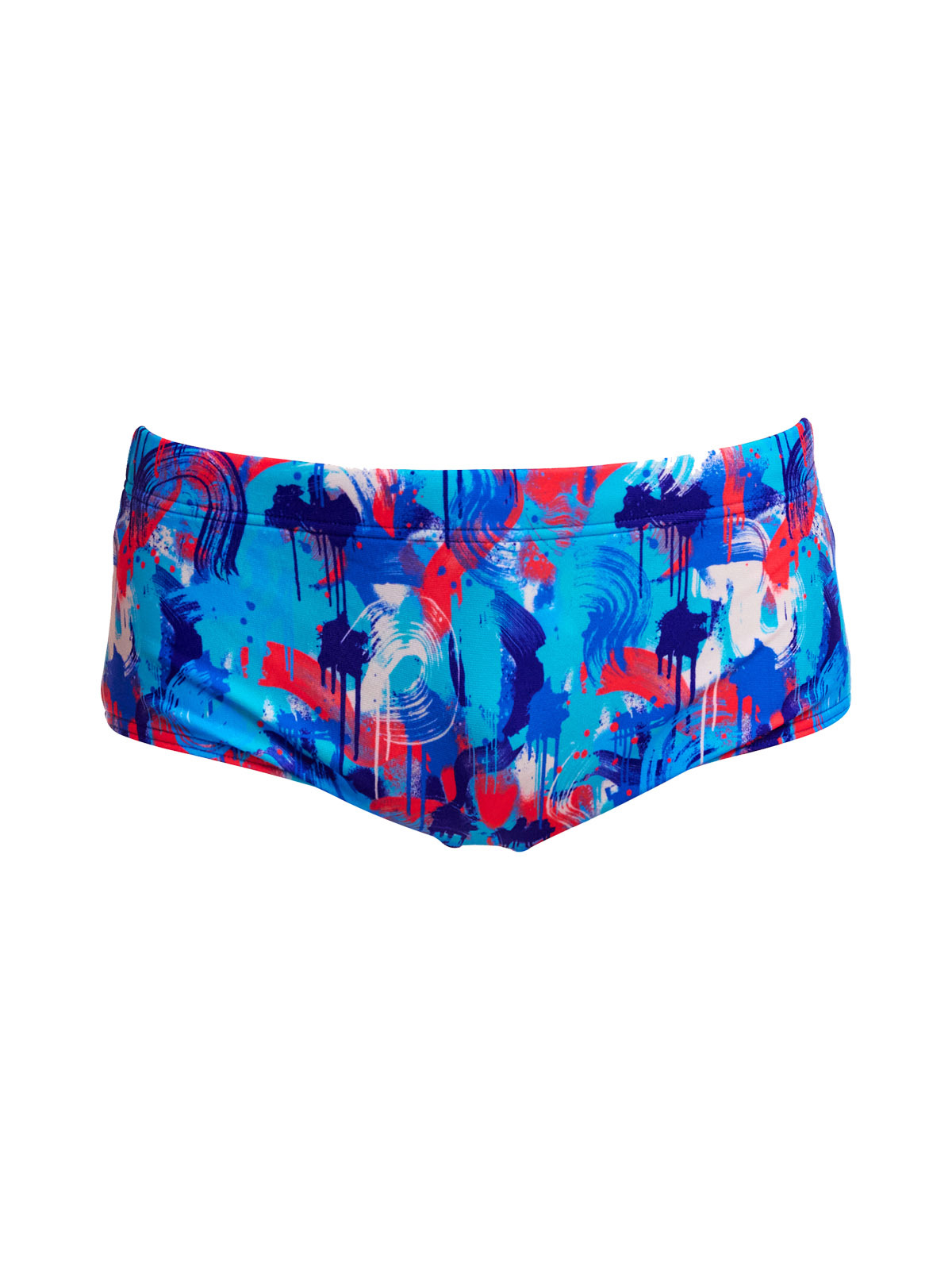 Funky Trunks Sidewinder Trunks Messy Messy Messy – Erkek Çocuk Slim Antrenman Mayosu