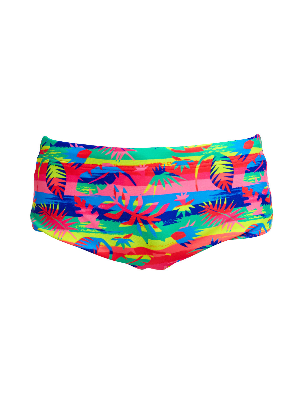 Funky Trunks Sidewinder Trunks Free Foliage – Erkek Çocuk Slim Antrenman Mayosu