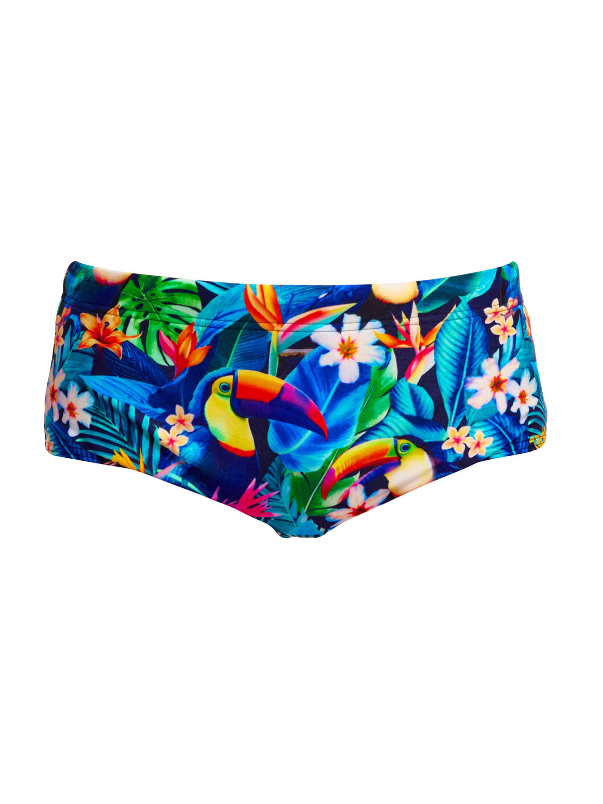 Funky Trunks Sidewinder Trunks Birdie Wordie – Erkek Çocuk Slim Kesim Yüzme Mayosu