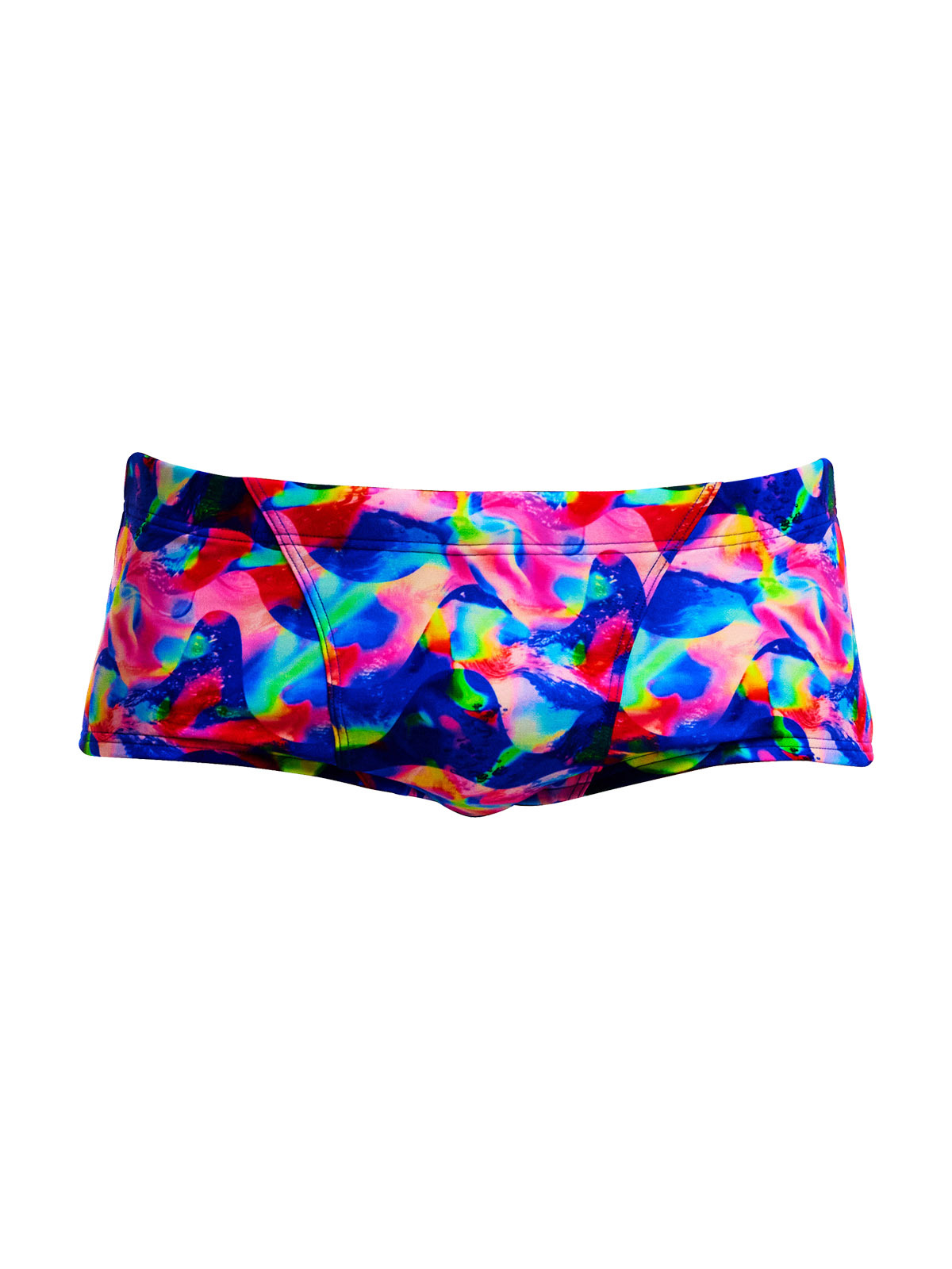 Funky Trunks Classic Trunks Wet Wave - Klor Dirençli, Ekolojik Tasarım Erkek Antrenman Mayosu