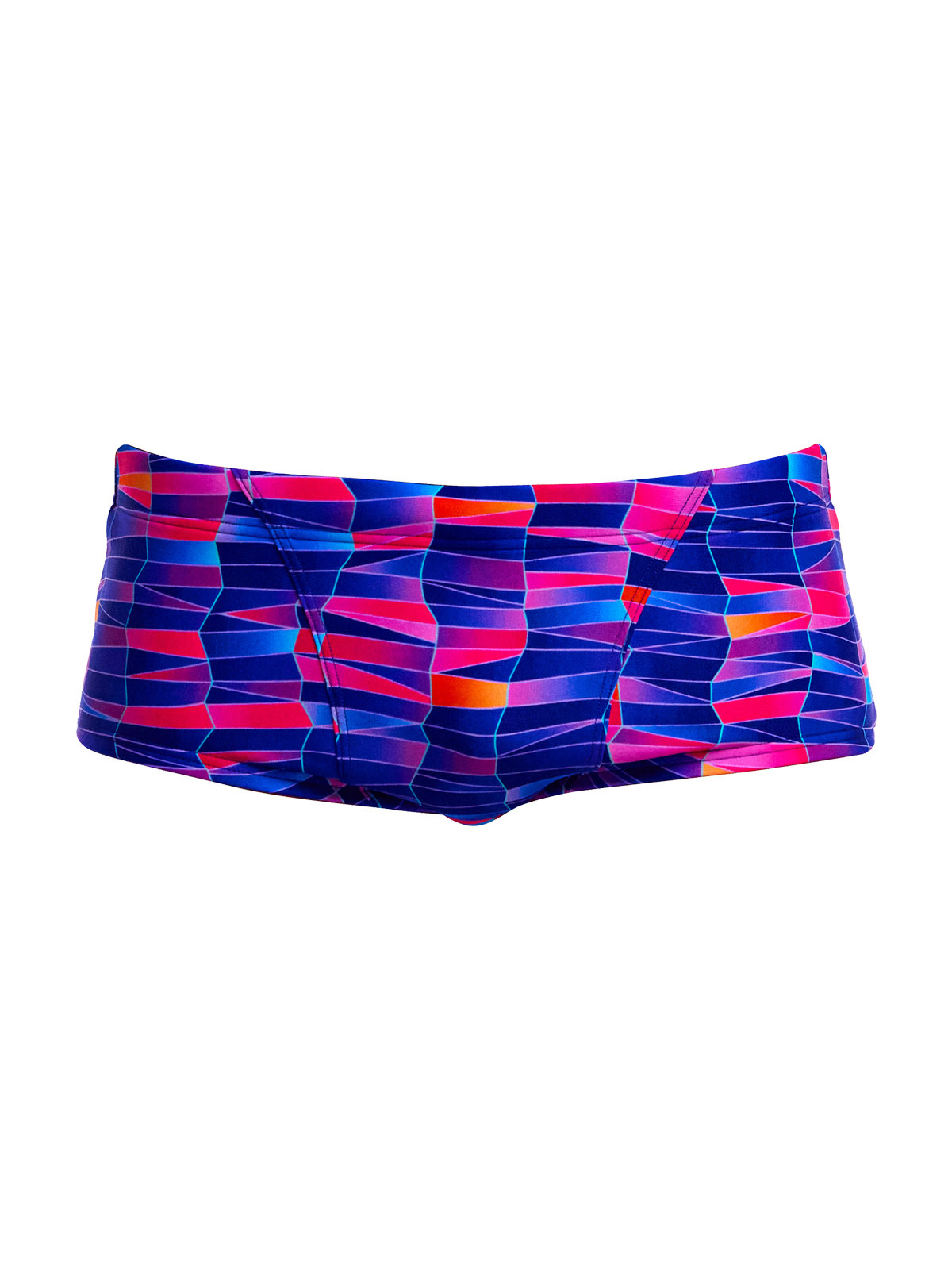 Funky Trunks Classic Trunks Warped Waves - Klor Dirençli, Ekolojik Tasarım Erkek Antrenman Mayosu
