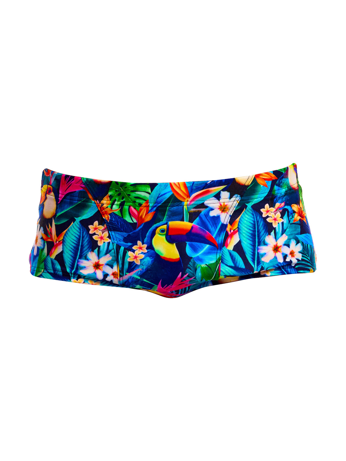 Funky Trunks Classic Trunks Birdie Wordie - Klor Dirençli, Ekolojik Tasarım Erkek Antrenman Mayosu