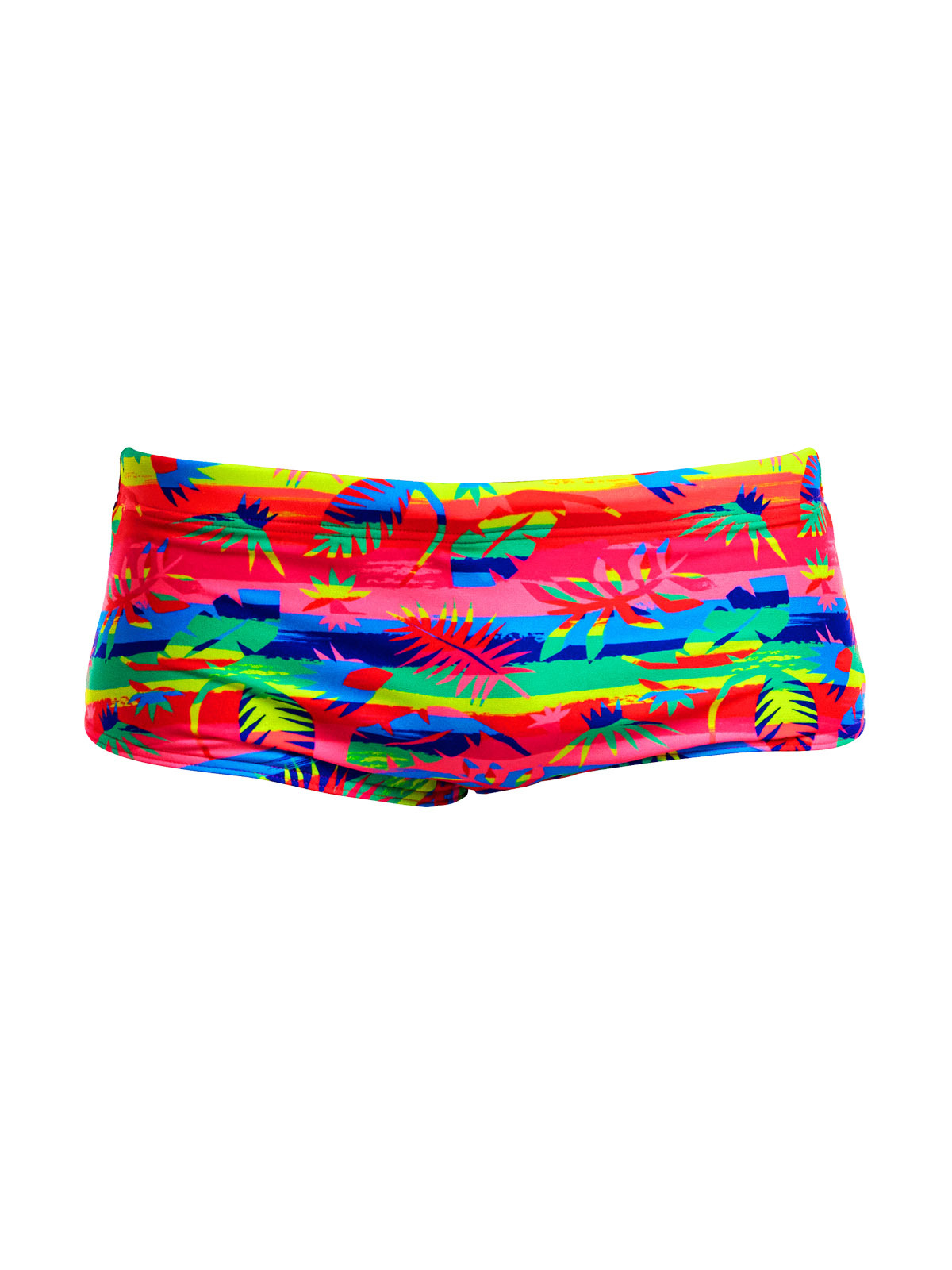 Funky Trunks Sidewinder Trunks Free Foliage - Klor Dirençli, Ekolojik Tasarım Erkek Antrenman Mayosu