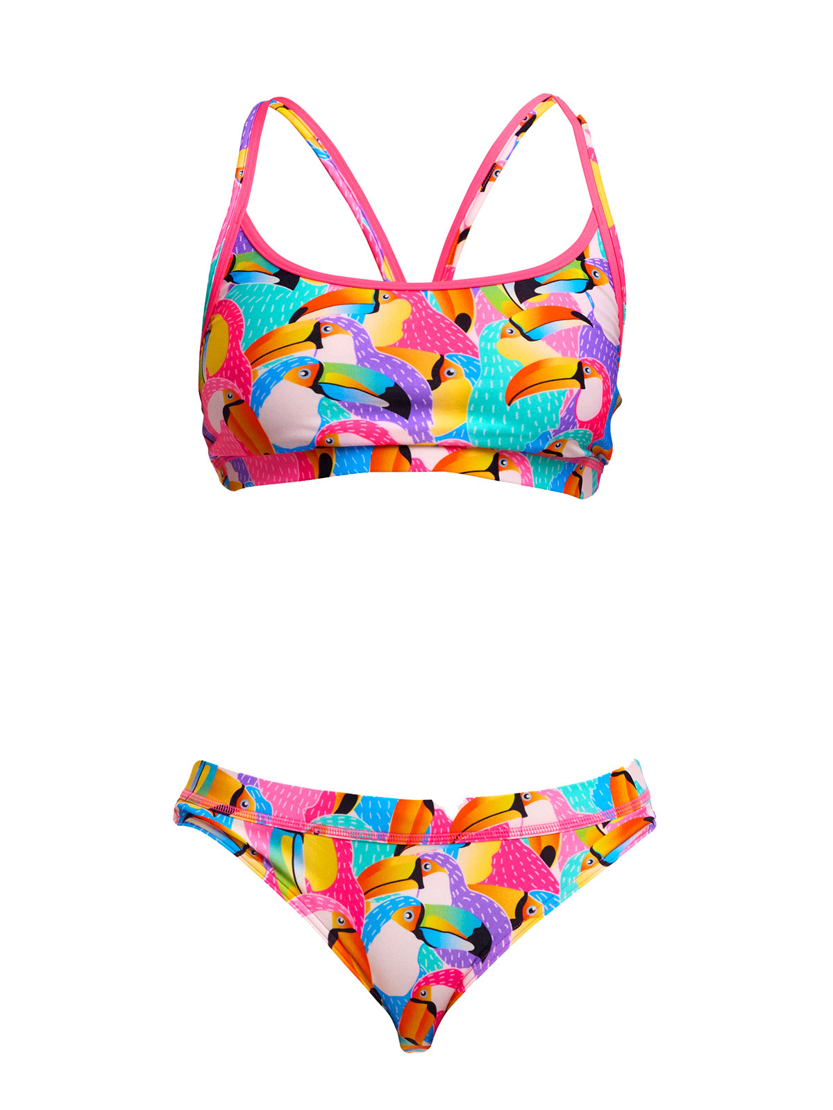Funkita Tou By Tou Kadın Bikini Takımı – Sporcu Üst & Brief Alt, Klora Dayanıklı, Konforlu ve Şık
