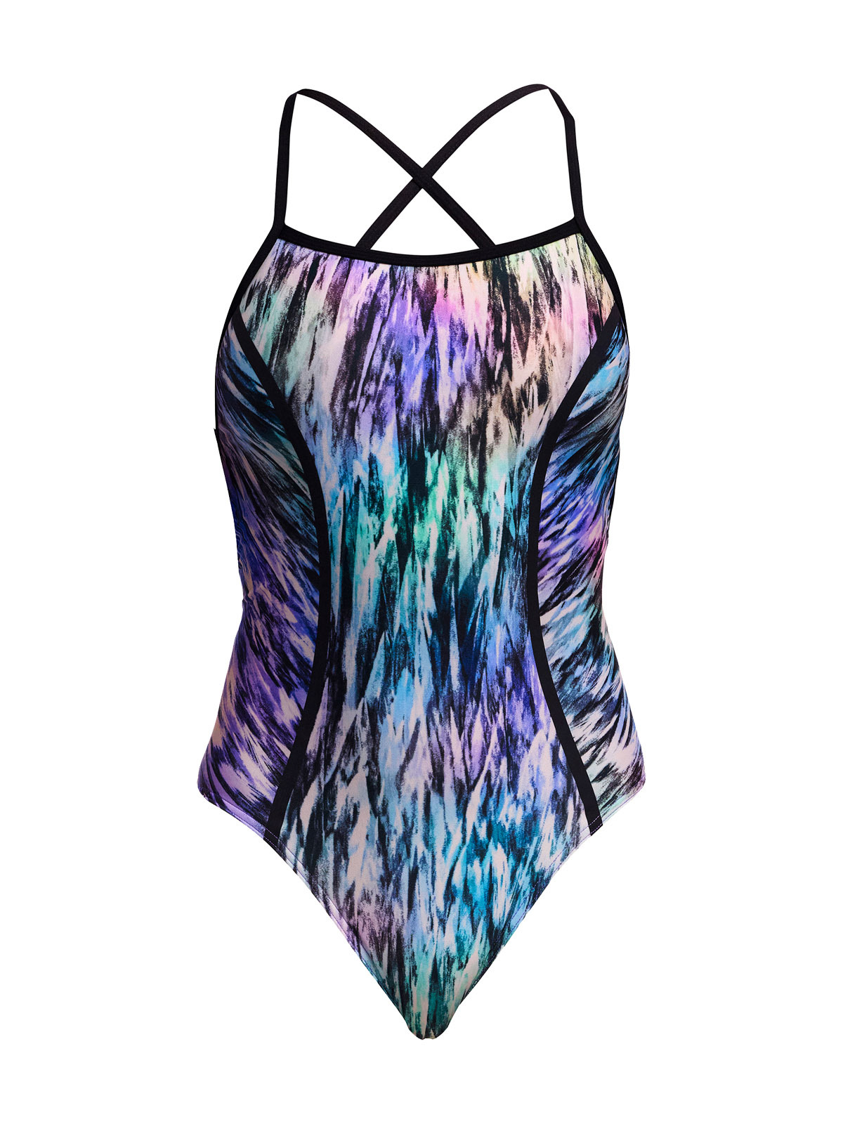 Funkita BG Fly Dye Kadın Yüzme Mayosu – Bond Girl Tek Parça, Klora Dayanıklı, Şık Tasarım
