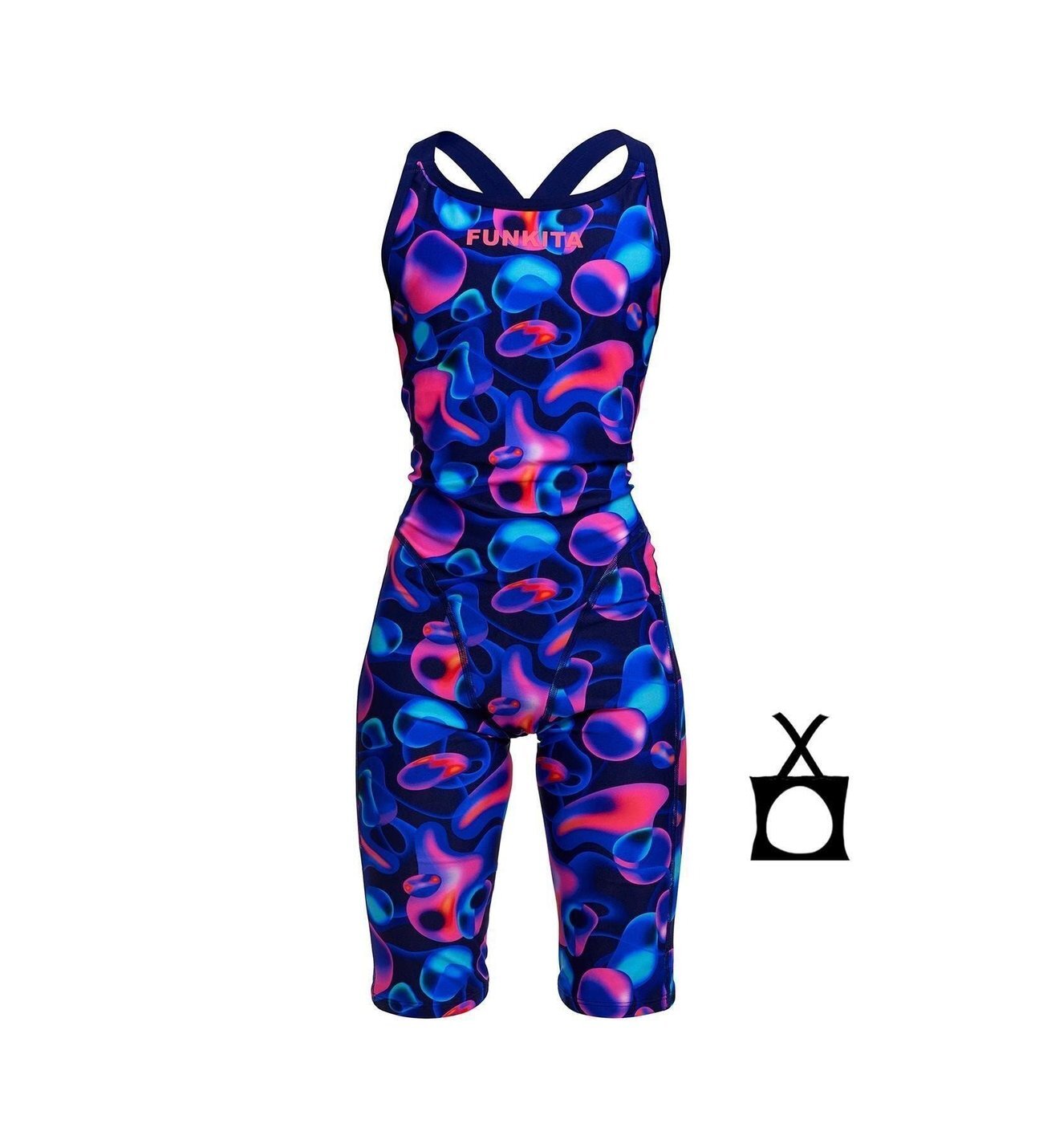 Funkita Fast Legs Liquid Lights Kadın Yarış Mayo (Giriş Seviyesi)
