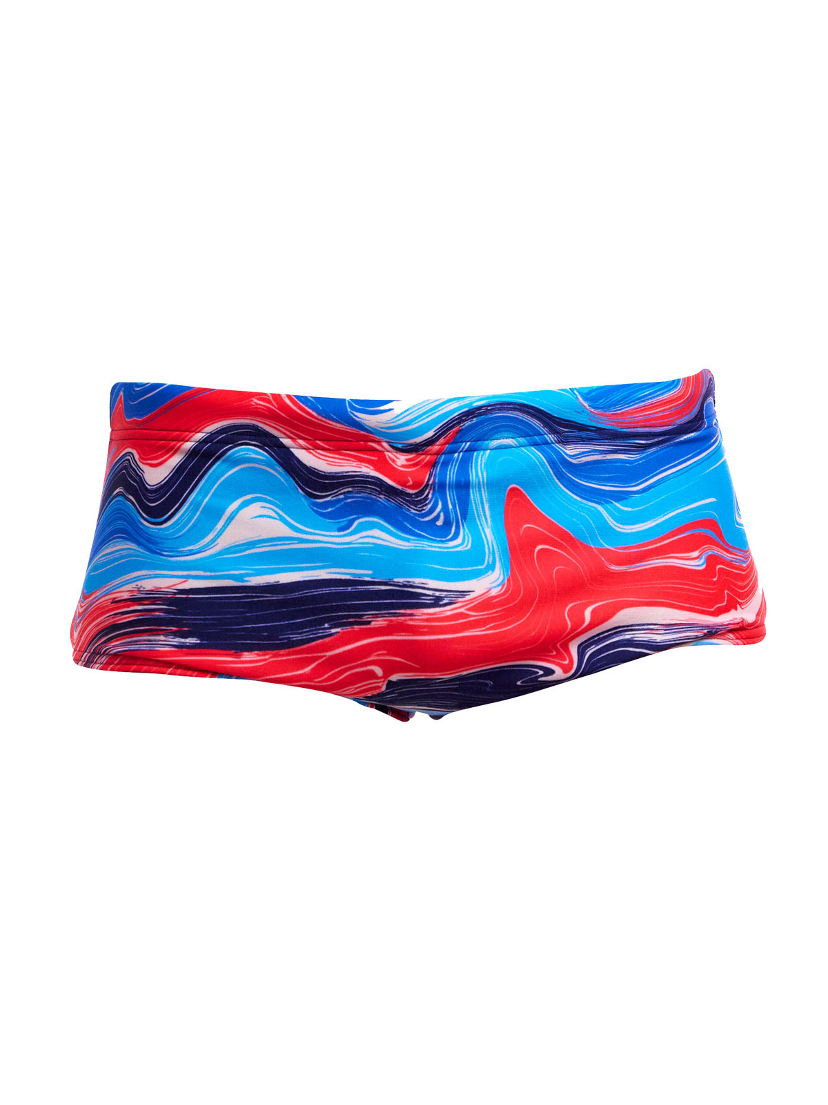 Funky Trunks Erkek Sidewinder Yüzme Mayosu - Wave Craze (Erkek Sidewinder Trunk)