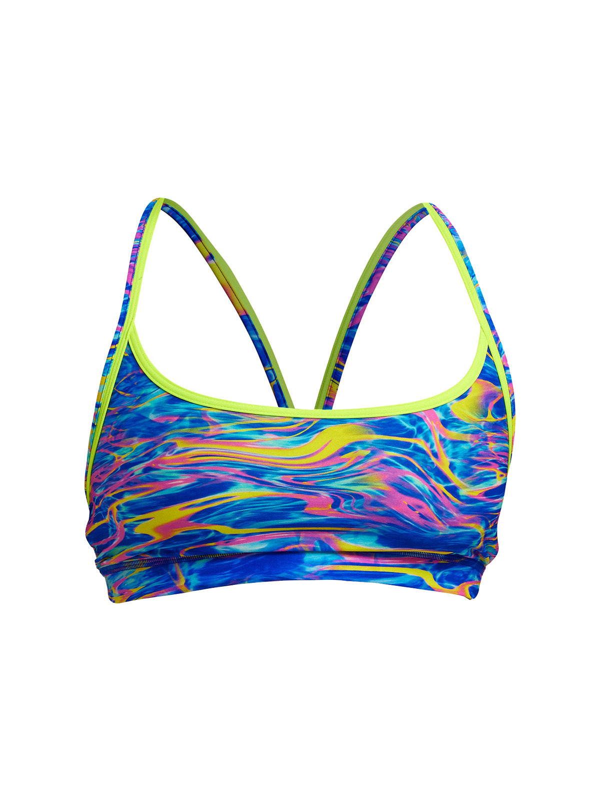 Funkita Stir Crazy Kadın Spor Yüzme Üstü – Racerback Sports Top | Tek Üst