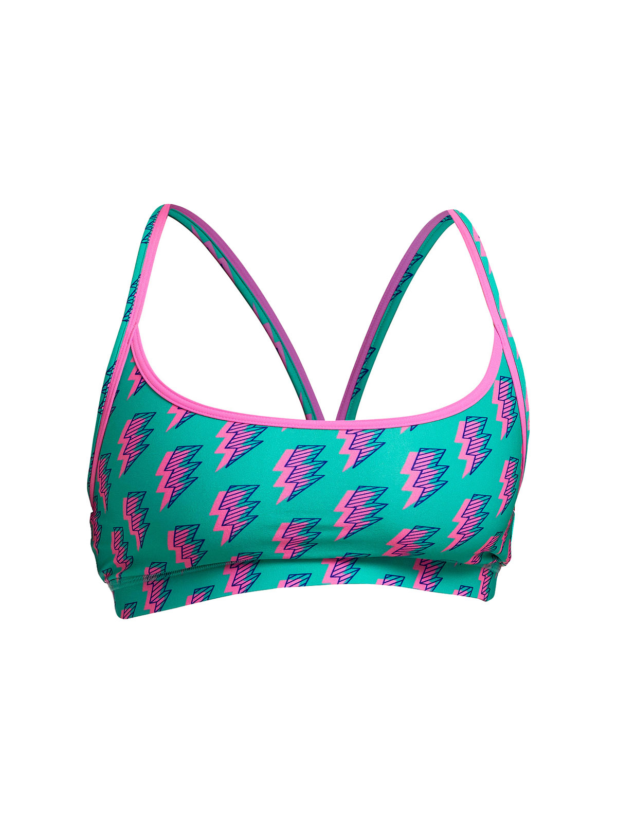 Funkita Zip Zap Kadın Spor Yüzme Üstü – Racerback Sports Top | Tek Üst