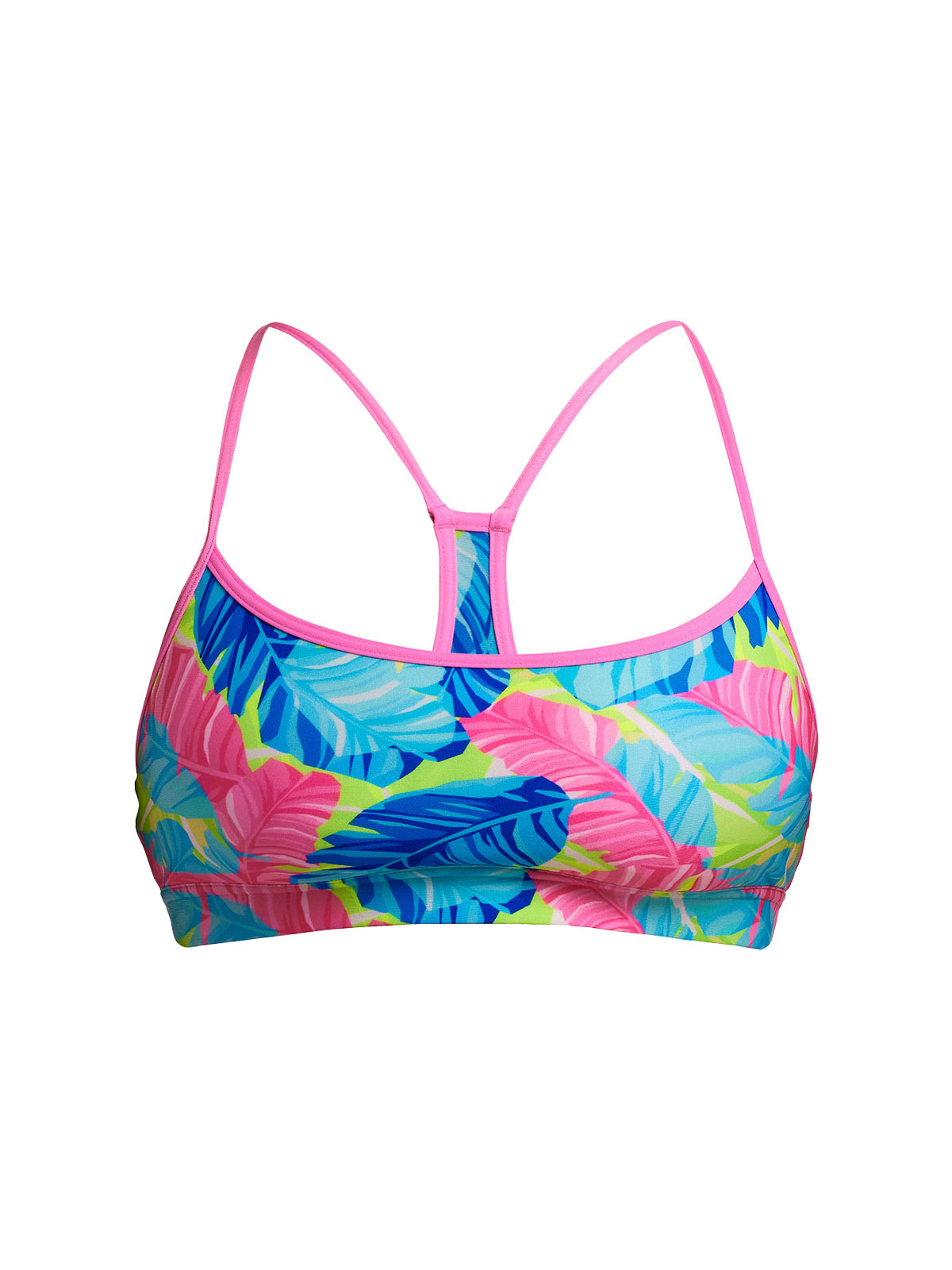 Funkita I’m Leaving Kadın Yüzücü Spor Büstiyer – Ayarlanabilir Pedli Crop Top | Tek Üst