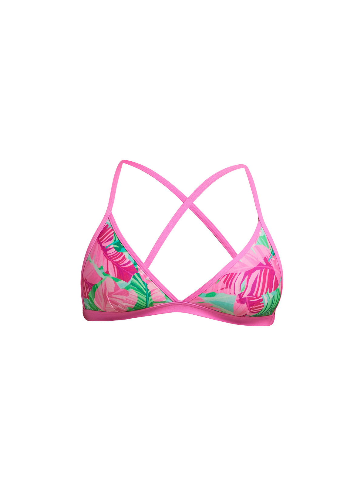 Funkita Tropic Palm Kadın Üçgen Bikini Üstü – Ayarlanabilir Askılı Tri Top | Tek Üst