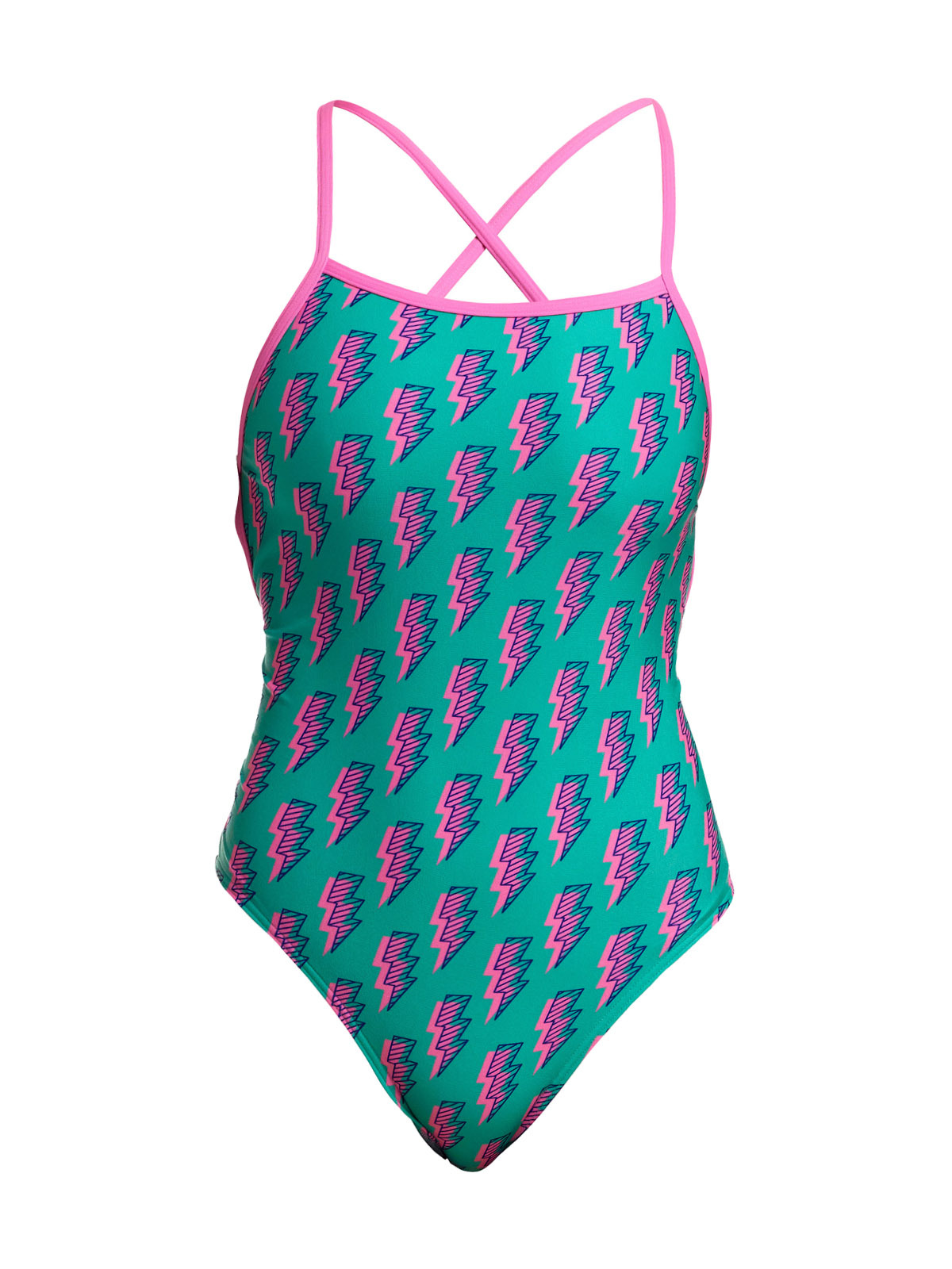 Funkita STP Zip Zap Kadın Çapraz Askılı Yüzücü Mayosu