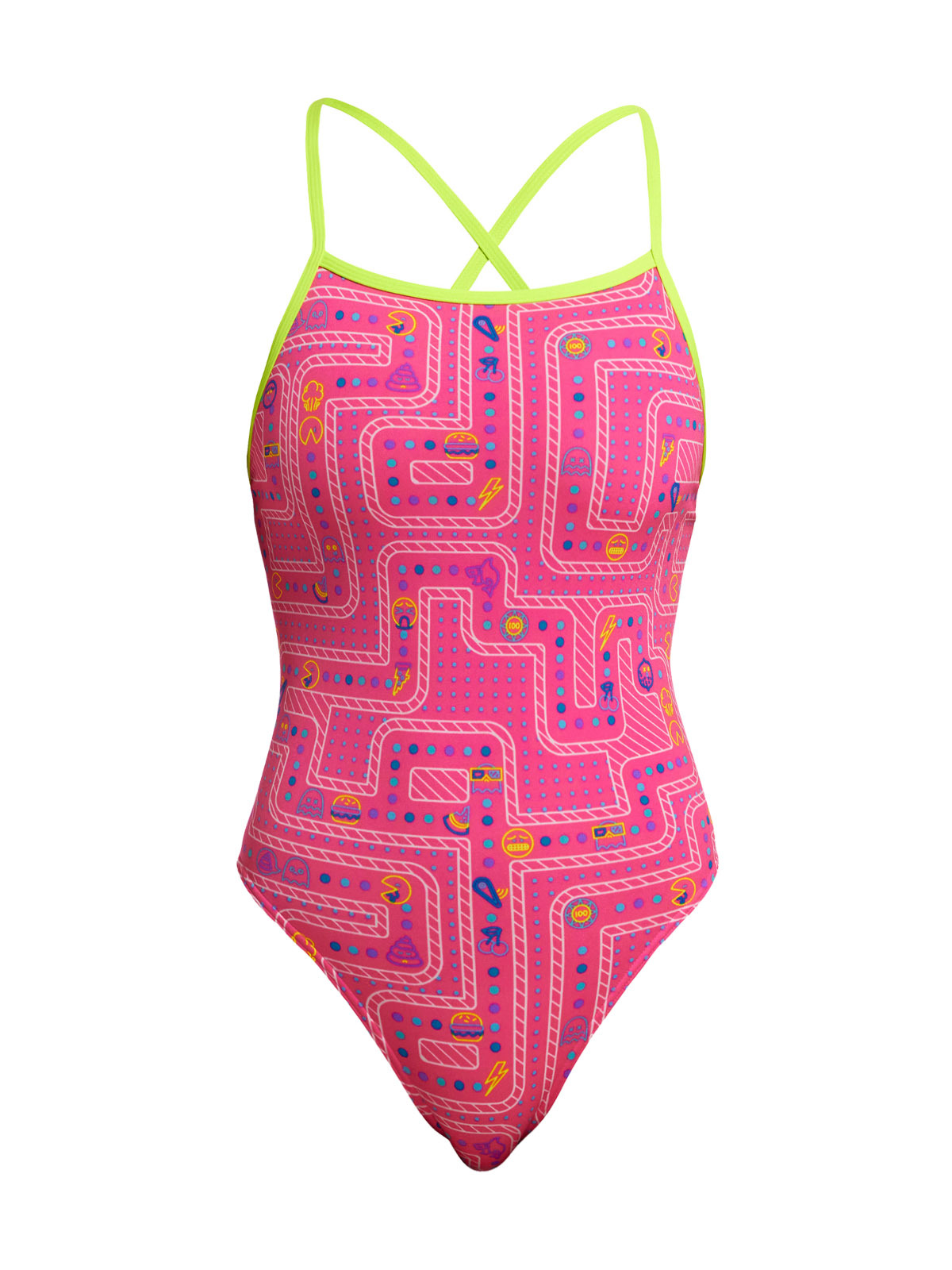 Funkita TMT Packed Pink Bağlamalı Yüzücü Mayosu – Ayarlanabilir Askılı
