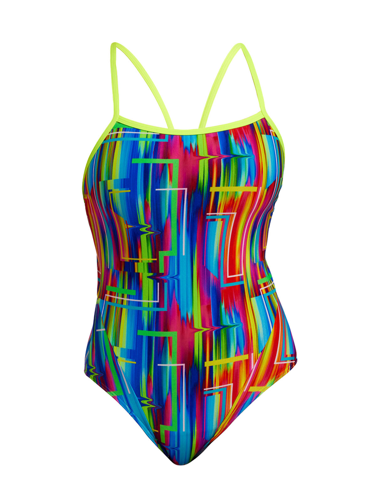 Funkita Secure The Glitch Kadın Özel Gün Korumalı Yüzücü Mayosu – İnce Askılı