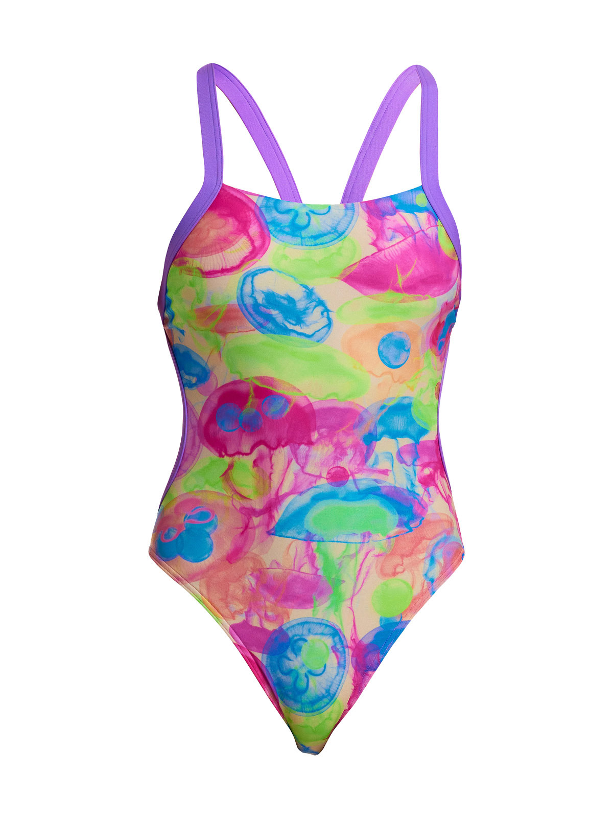 Funkita BF Sweet Sting Kadın Yüzücü Mayosu – Geniş Askılı, Açık Sırtlı