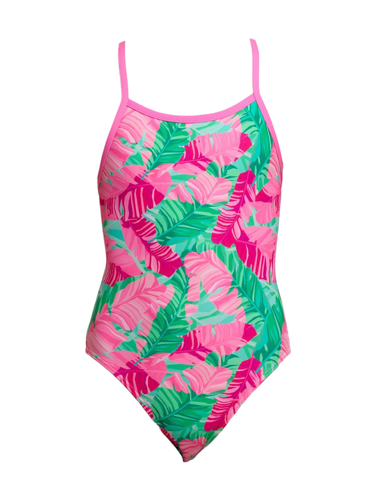 Funkita SS Tropic Palm Kız Çocuk İnce Askılı Yüzücü Mayosu | Renkli ve Konforlu Tasarım