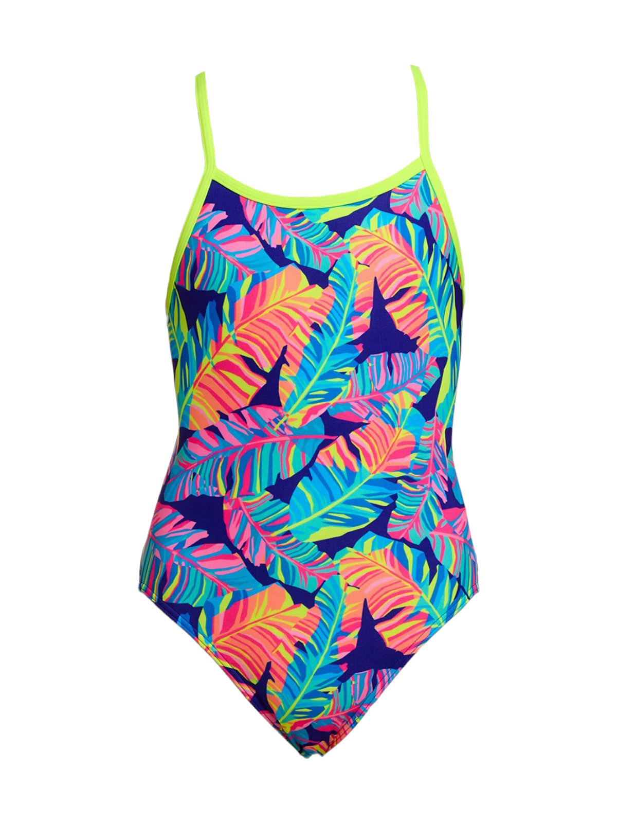 Funkita SS Leaving Today Kız Çocuk İnce Askılı Yüzücü Mayosu | Renkli ve Konforlu Tasarım