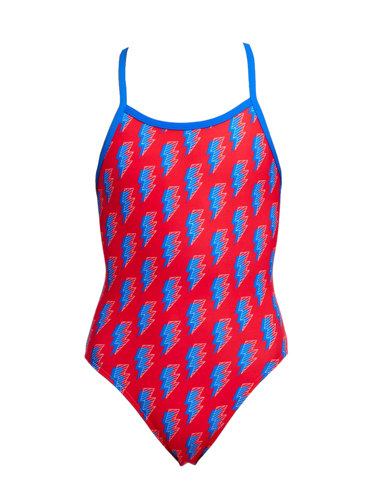 Funkita SS Hot Volt Kız Çocuk İnce Askılı Yüzücü Mayosu | Renkli ve Konforlu Tasarım