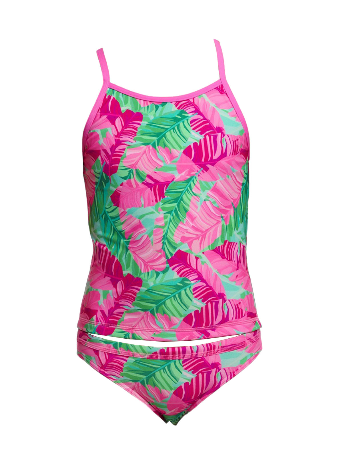 Funkita Tropic Palm Kız Çocuk Tankini Yüzücü Mayo Takım