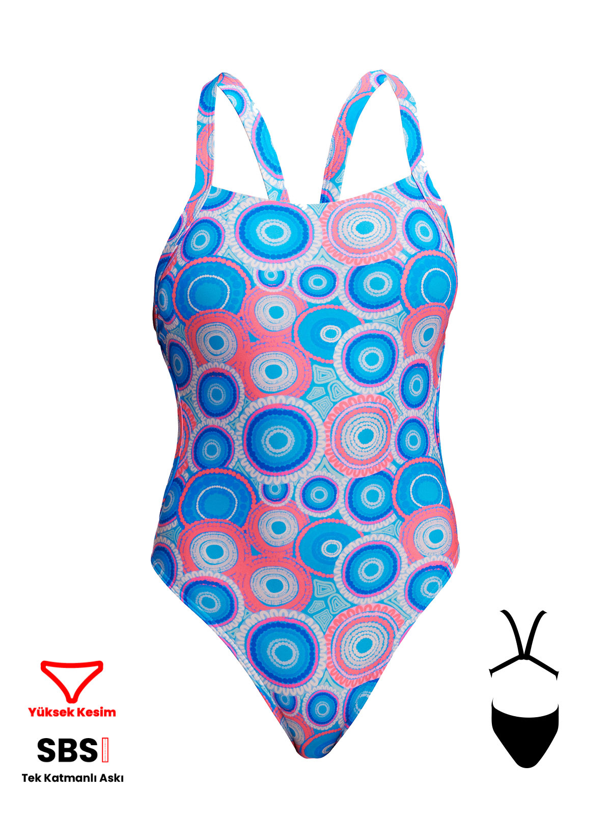 Funkita BF Bundjalung Blue Kadın Yüzme Mayo - Ekstra Konfor ve Dayanıklılık