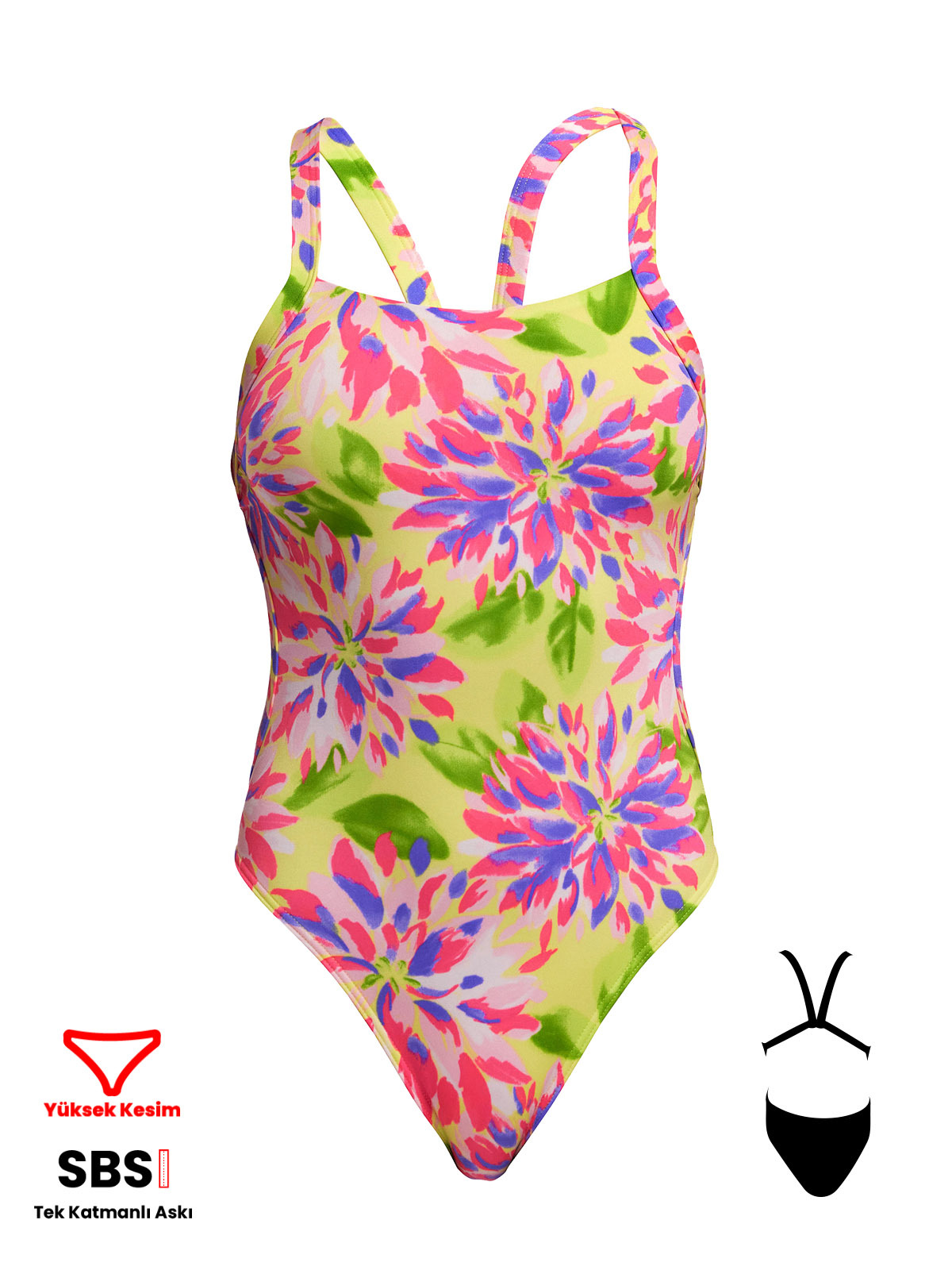 Funkita BF Spring Sun Kadın Yüzme Mayo - Ekstra Konfor ve Dayanıklılık
