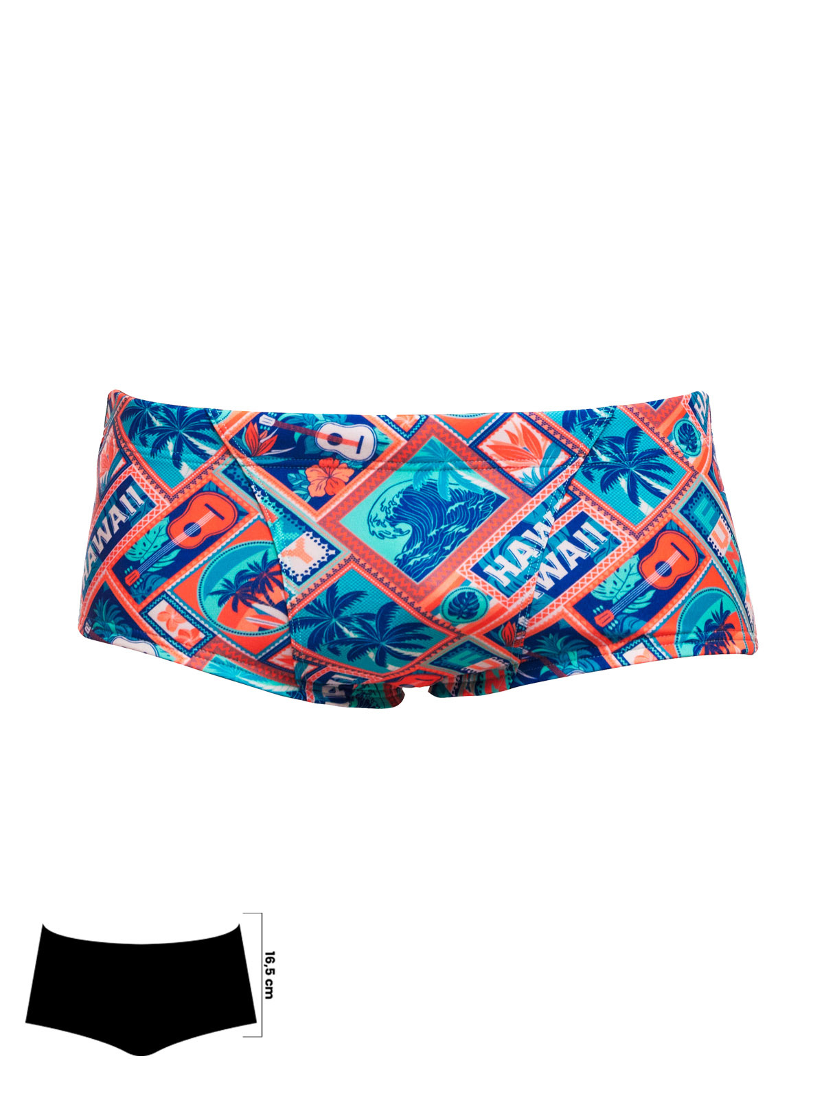 Funky Trunks Tiki Tango Erkek Antrenman Mayo, 16,5cm Trunks