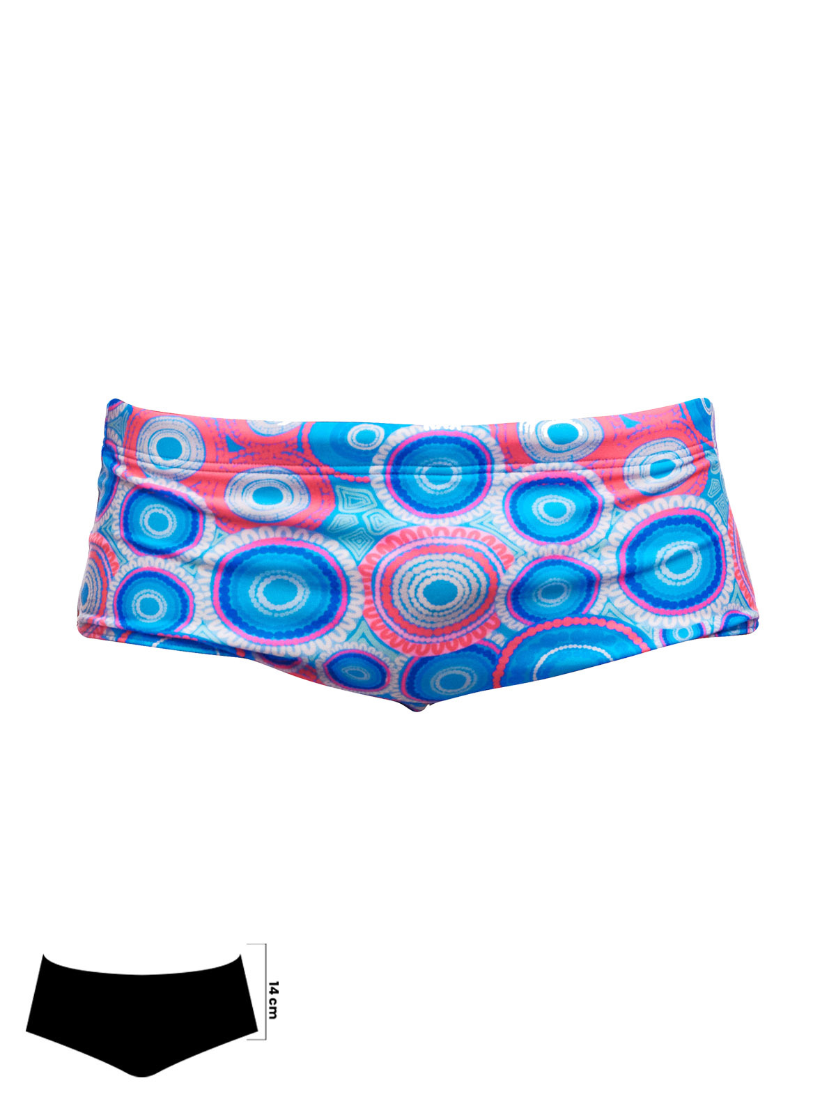 Funky Trunks Bundjalung Blue Erkek Antrenman Mayo, 14cm Trunks