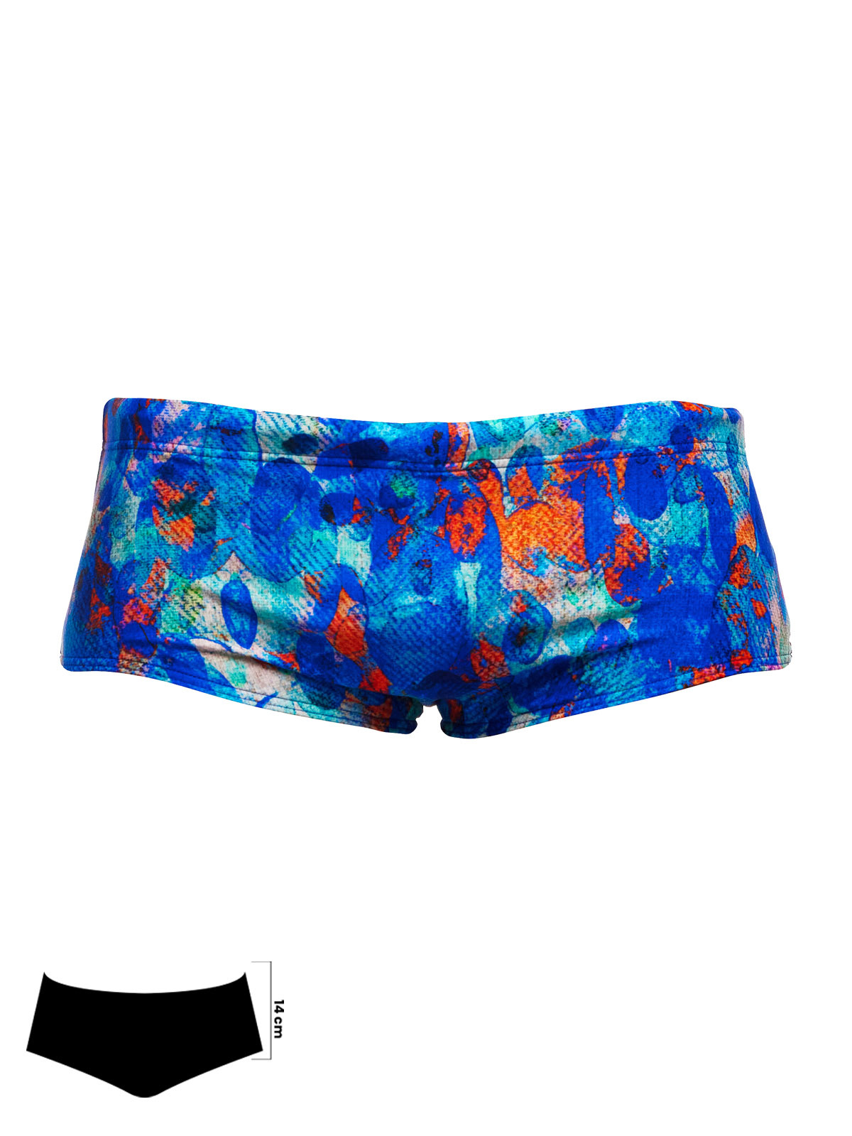 Funky Trunks Paint Press Erkek Antrenman Mayo, 14cm Trunks