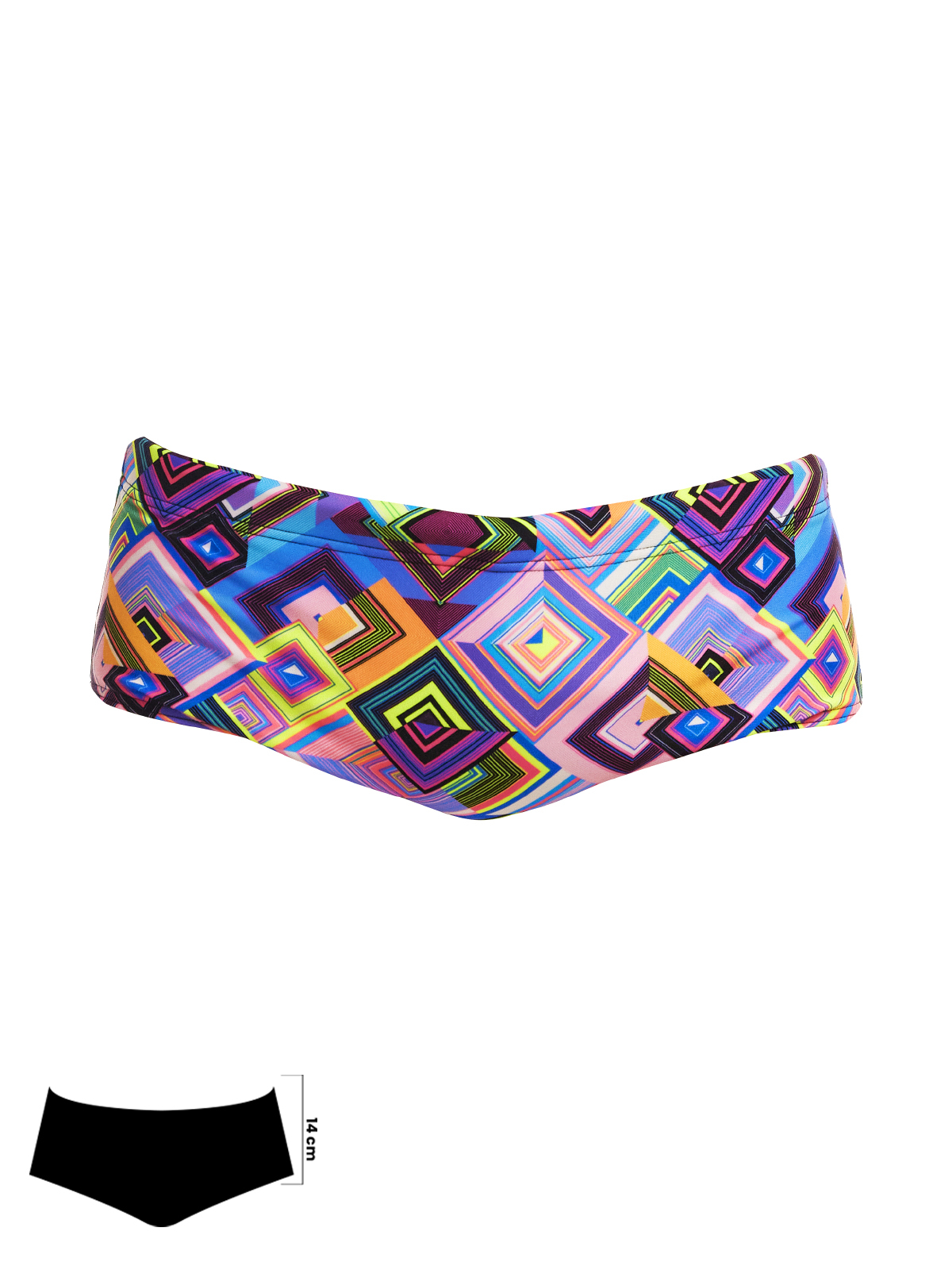 Funky Trunks Boxanne Erkek Antrenman Mayo, 14cm Trunks