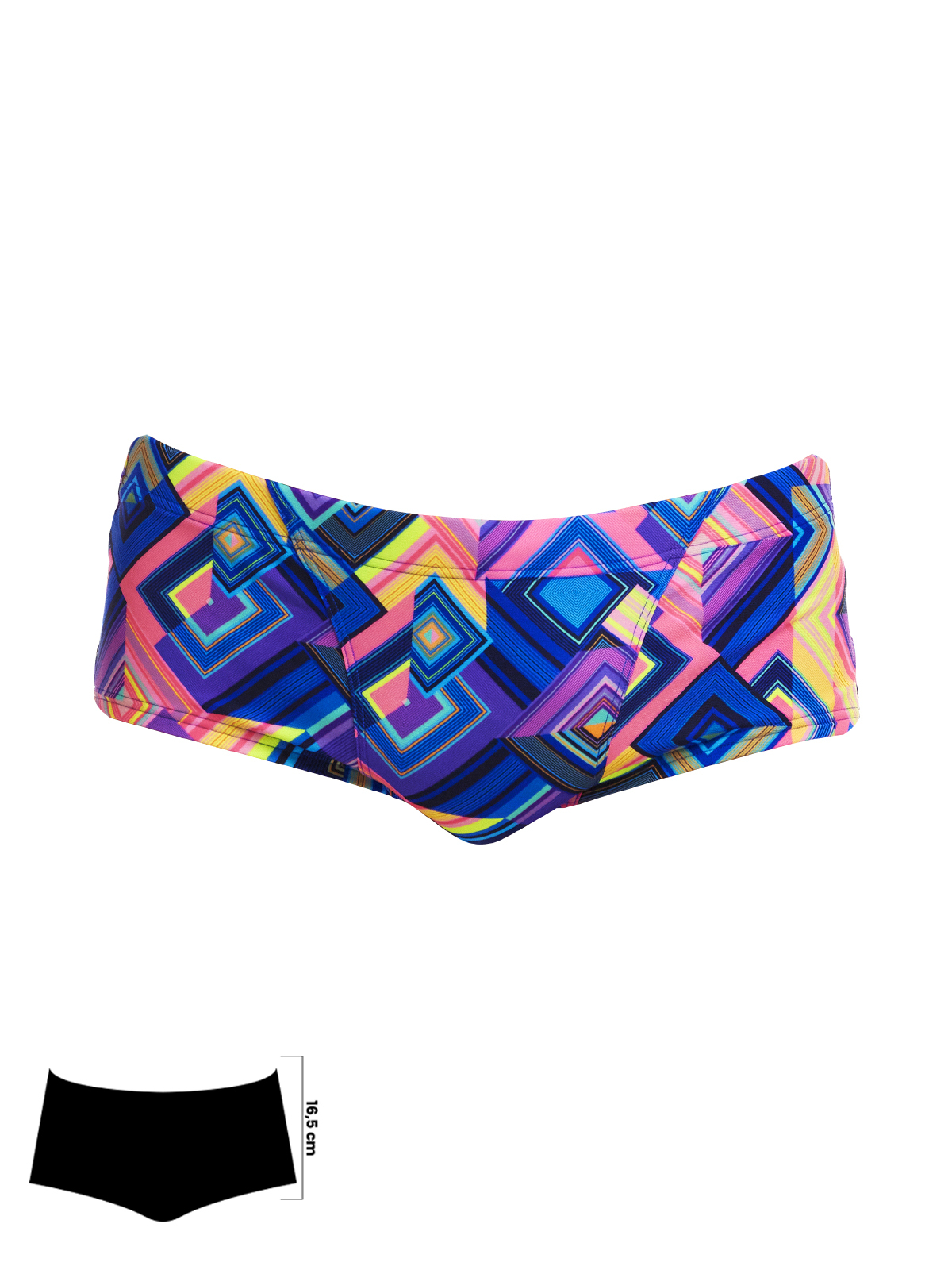 Funky Trunks Be Suare Erkek Antrenman Mayo, 16,5cm Trunks