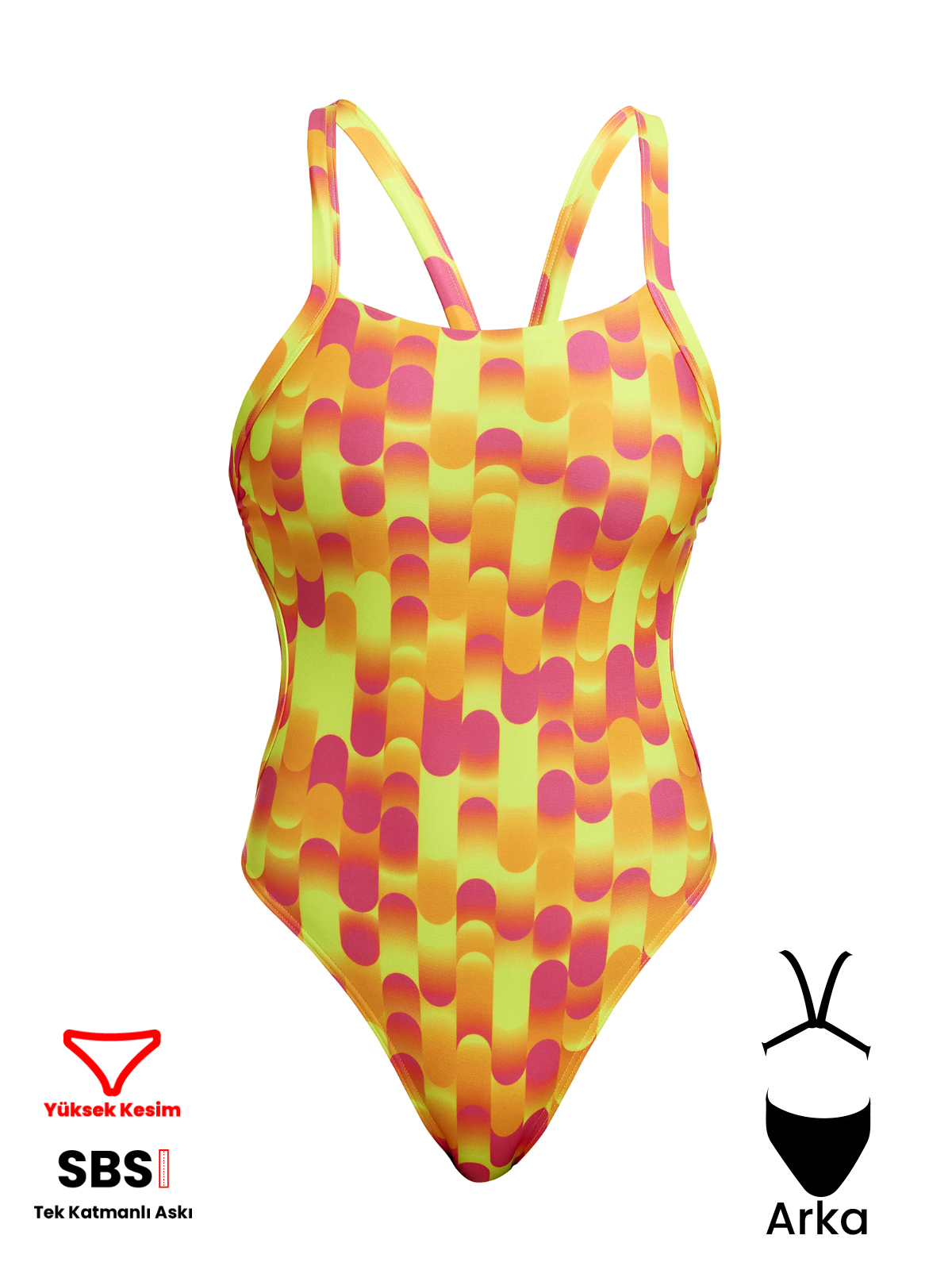 Funkita BF Little Dotty Kadın Antrenman Mayo, Kalın Askılı
