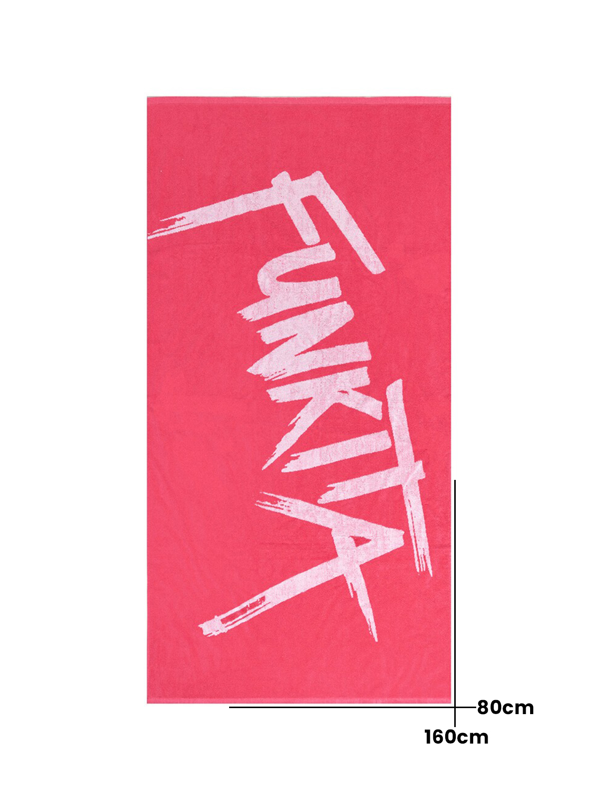 Funkita Tagged Pink Havlu, Antrenman & Spor Havlusu (160x80)