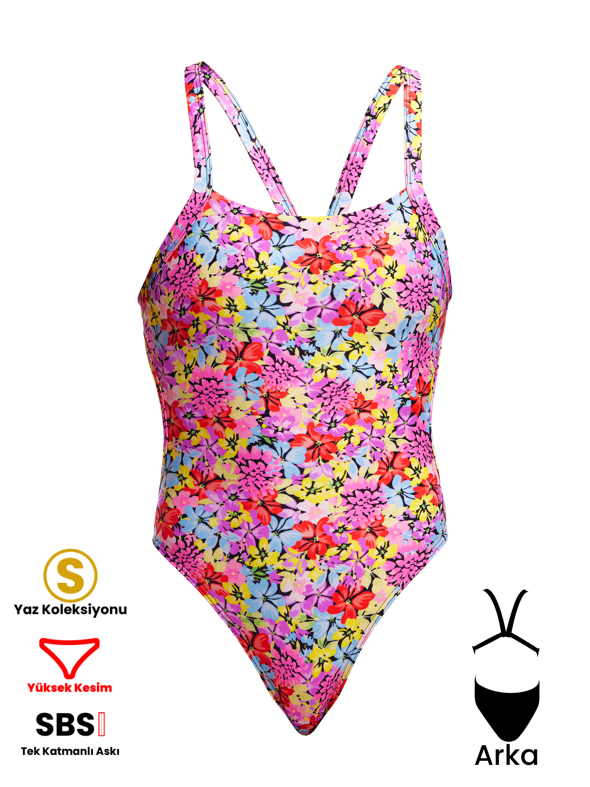Funkita BF Summer Nights Kadın Antrenman Mayo, Kalın Askılı
