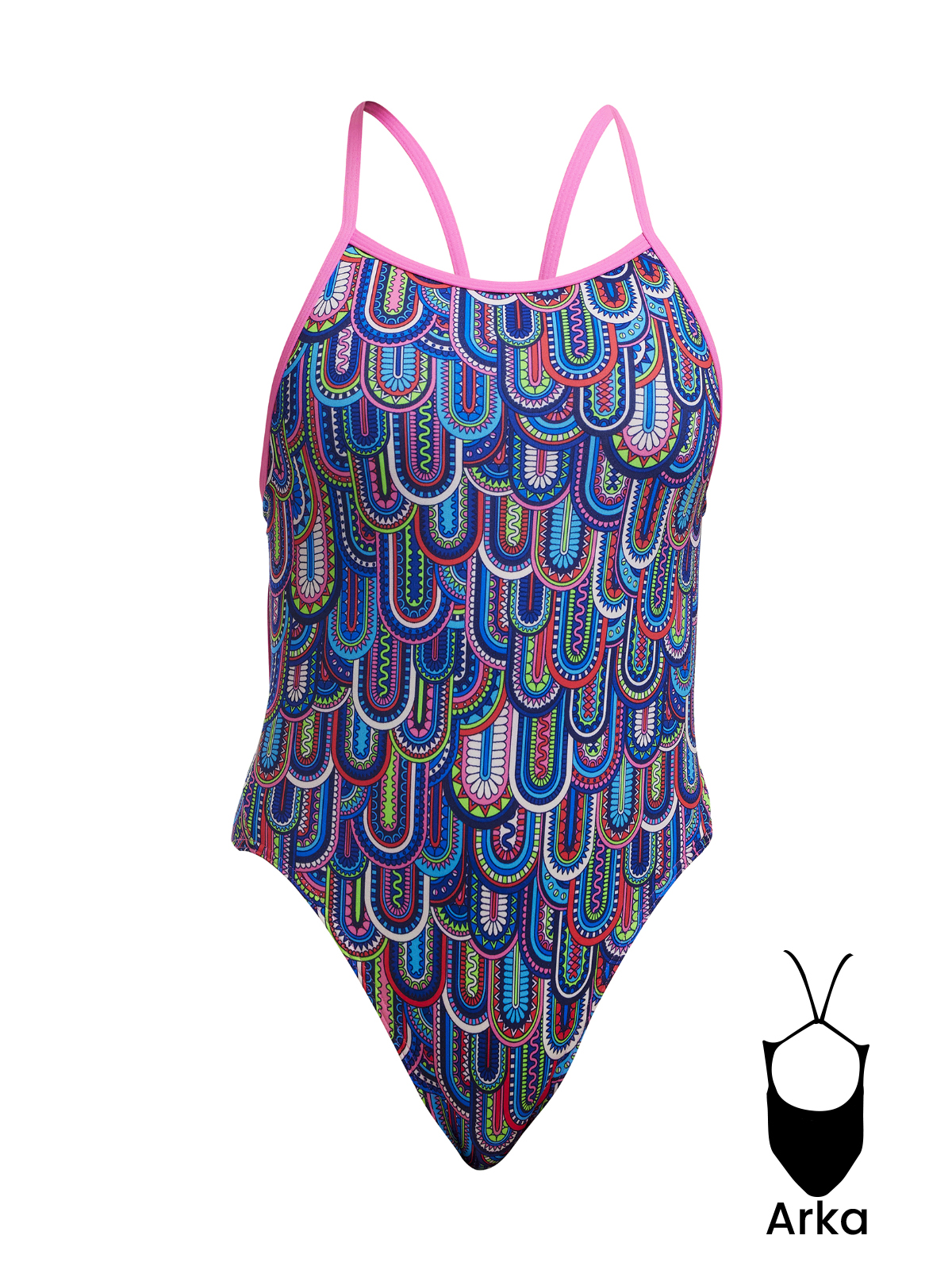 Funkita SS Spread My Wings Kız Çocuk Antrenman Mayo, İnce Askılı