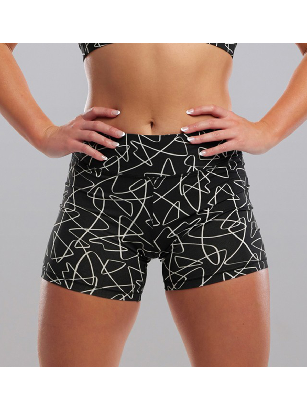 Funkita Texta Mess Kadın Tek Alt Kısa Şort / Sporcu Şortu, Antrenman Şortu